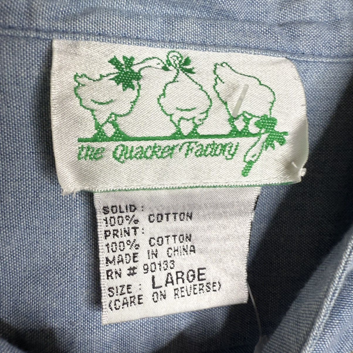 Other Vintage Quacker Factory Button Down Noah’s Arc Top Sz Large Size L / US 10 / IT 46 - 3 Thumbnail