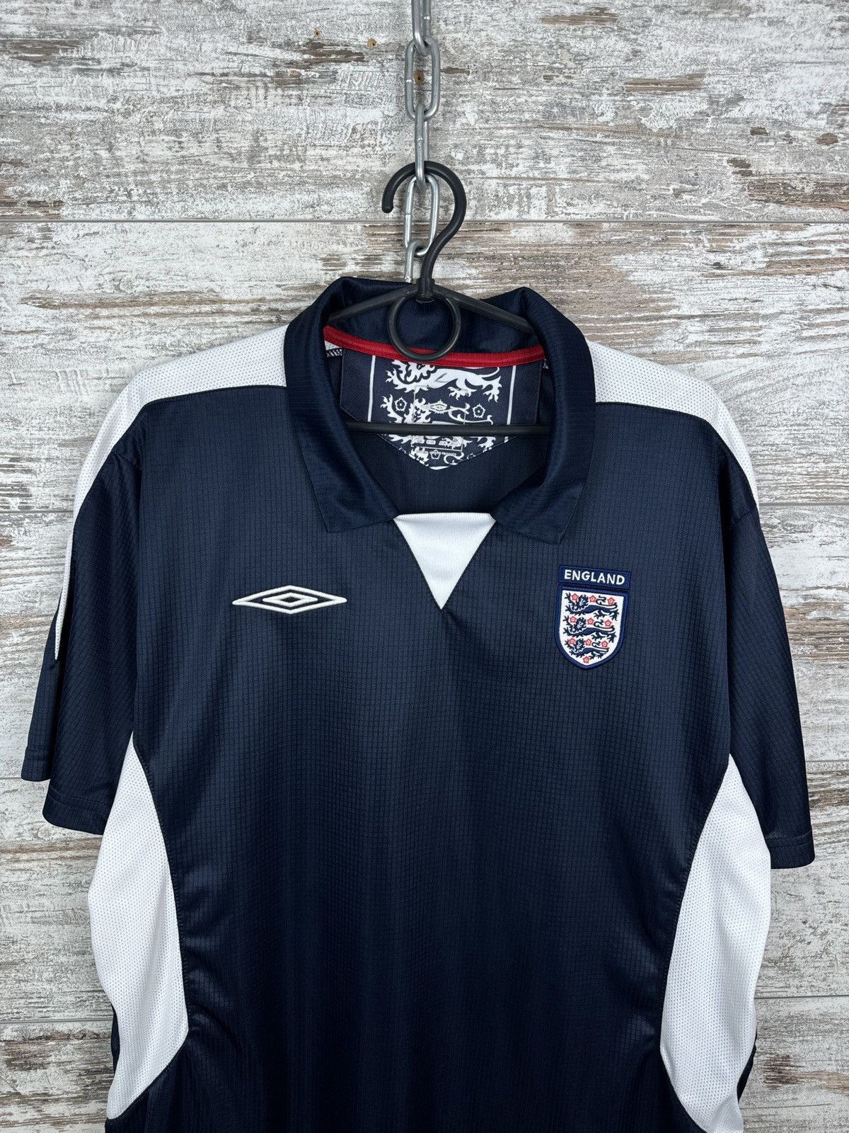 Umbro Mens Vintage Umbro England National Team T-shirt jersey Size US L / EU 52-54 / 3 - 3 Thumbnail