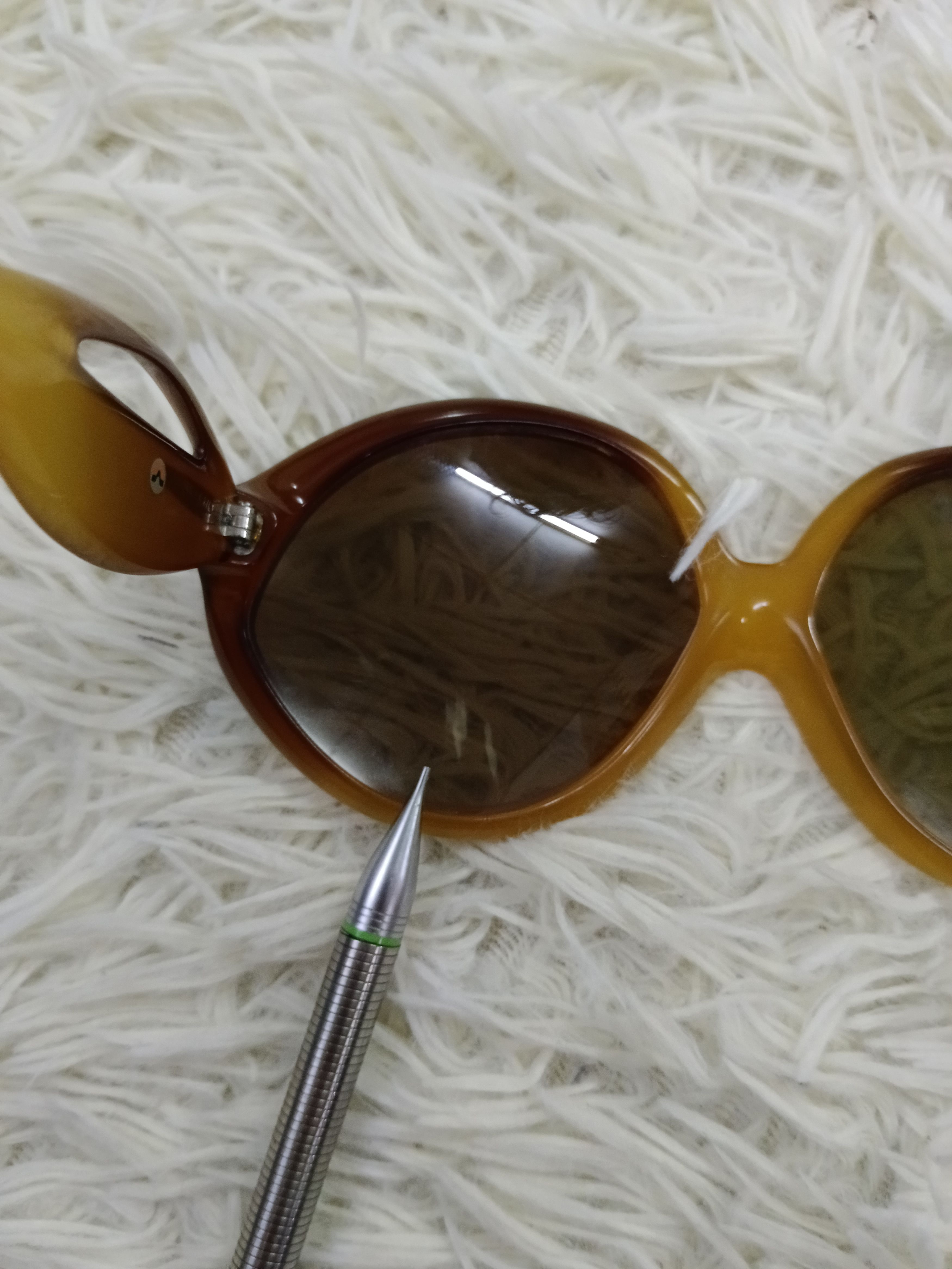 Dior Vintage Miss Dior Two Tone Amber Mask 70'S Size ONE SIZE - 6 Thumbnail