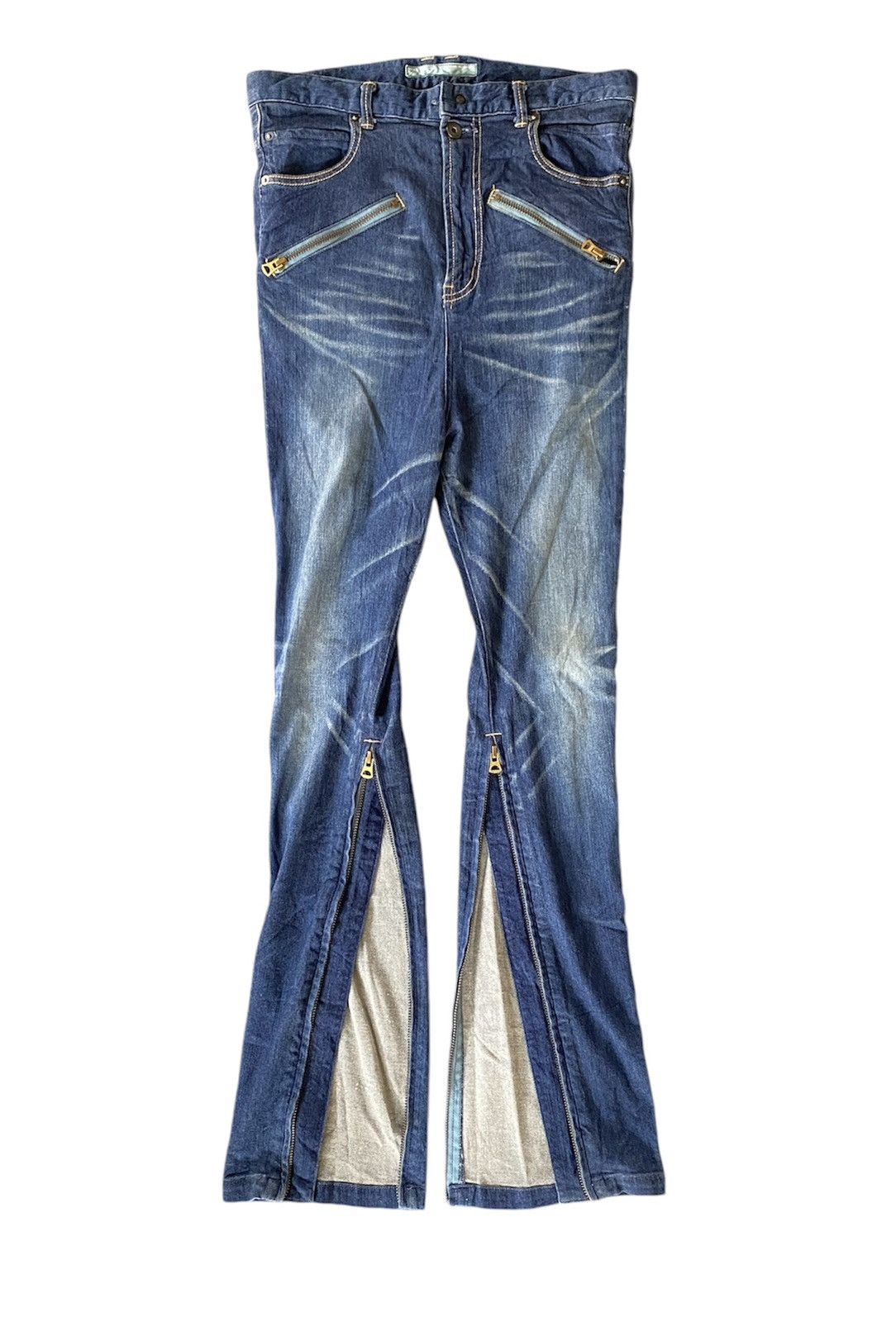 Japanese Brand 2000s Private Brand AG Japan multipocket leg long zipper Size US 30 / EU 46 - 1 Thumbnail