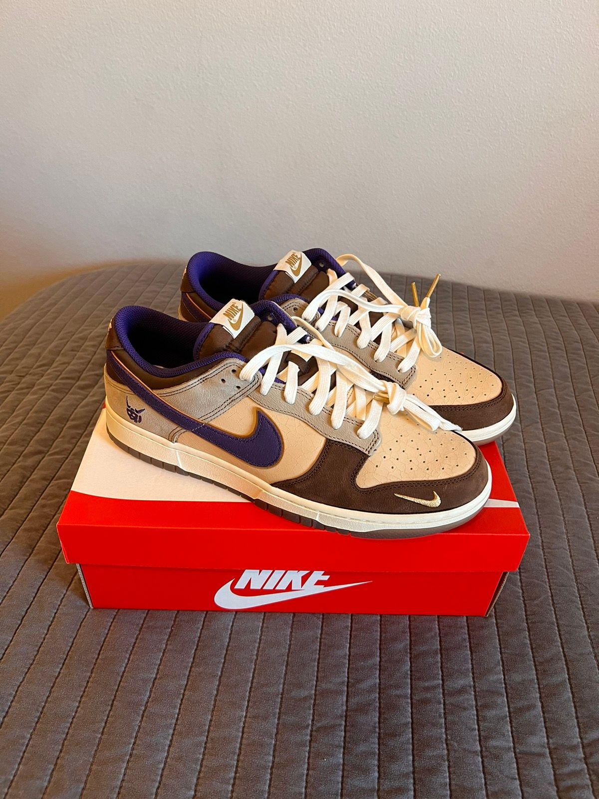Pre-owned Nike Dunk Low Setsburn Shoes In Brown