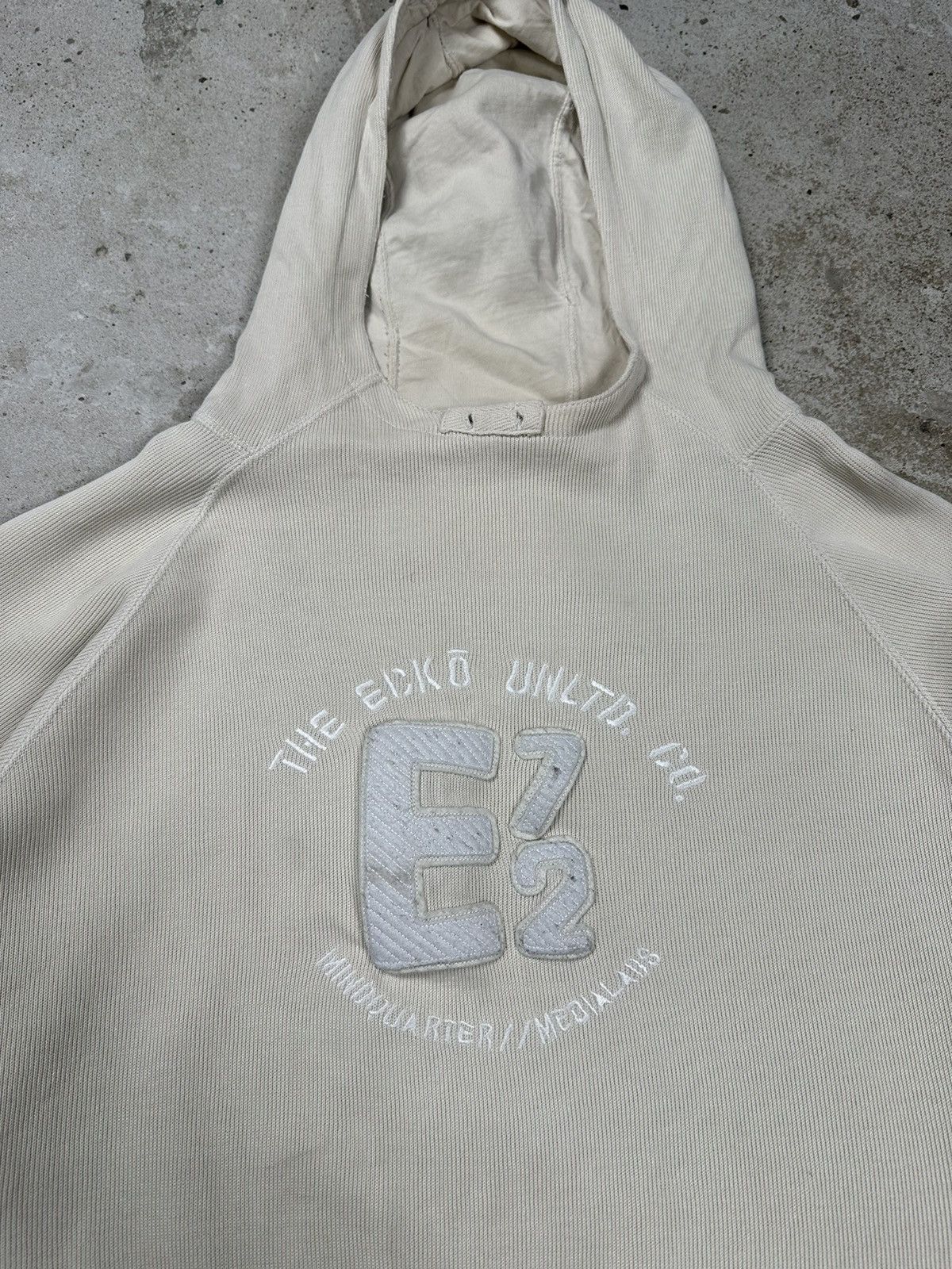 Ecko Unltd. × Vintage Vintage y2k Ecko Unltd Knit Hoodie Sweater Rare Multi Logo Size US L / EU 52-54 / 3 - 9 Thumbnail