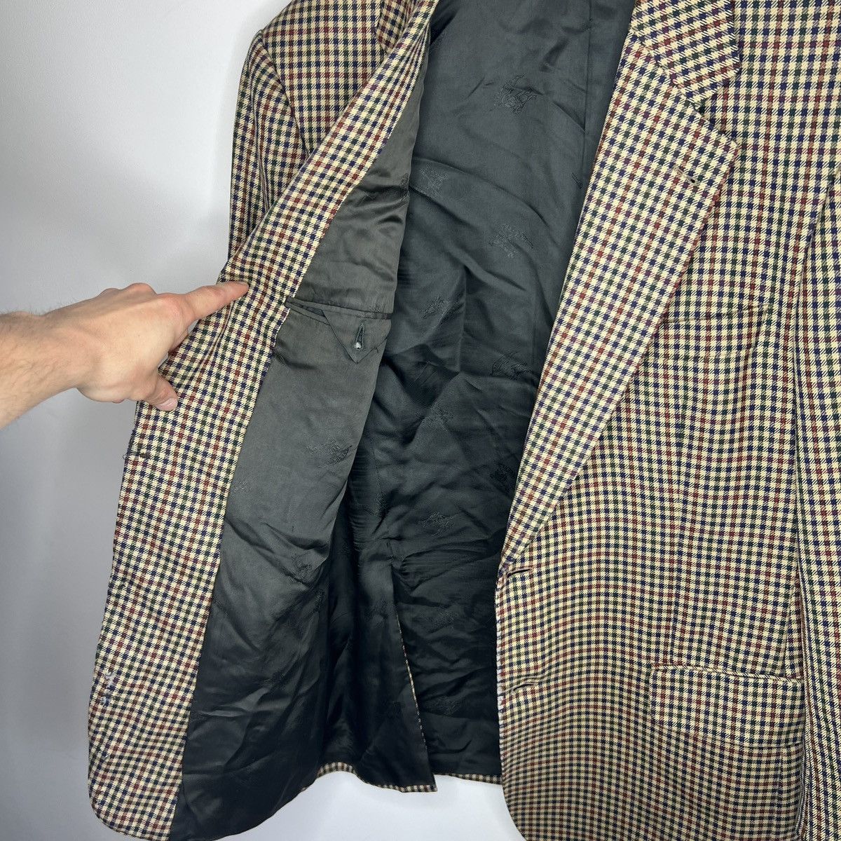 Burberry × Designer × Vintage Vintage Burberry Men’s Blazer Jacket Wool Luxury Classic Size 42R - 6 Thumbnail