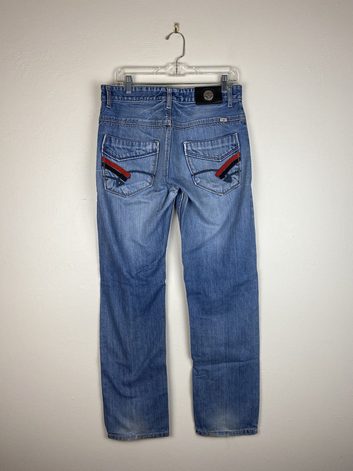 Versace Jeans Signature Blue Denim Jeans Back Embroidery