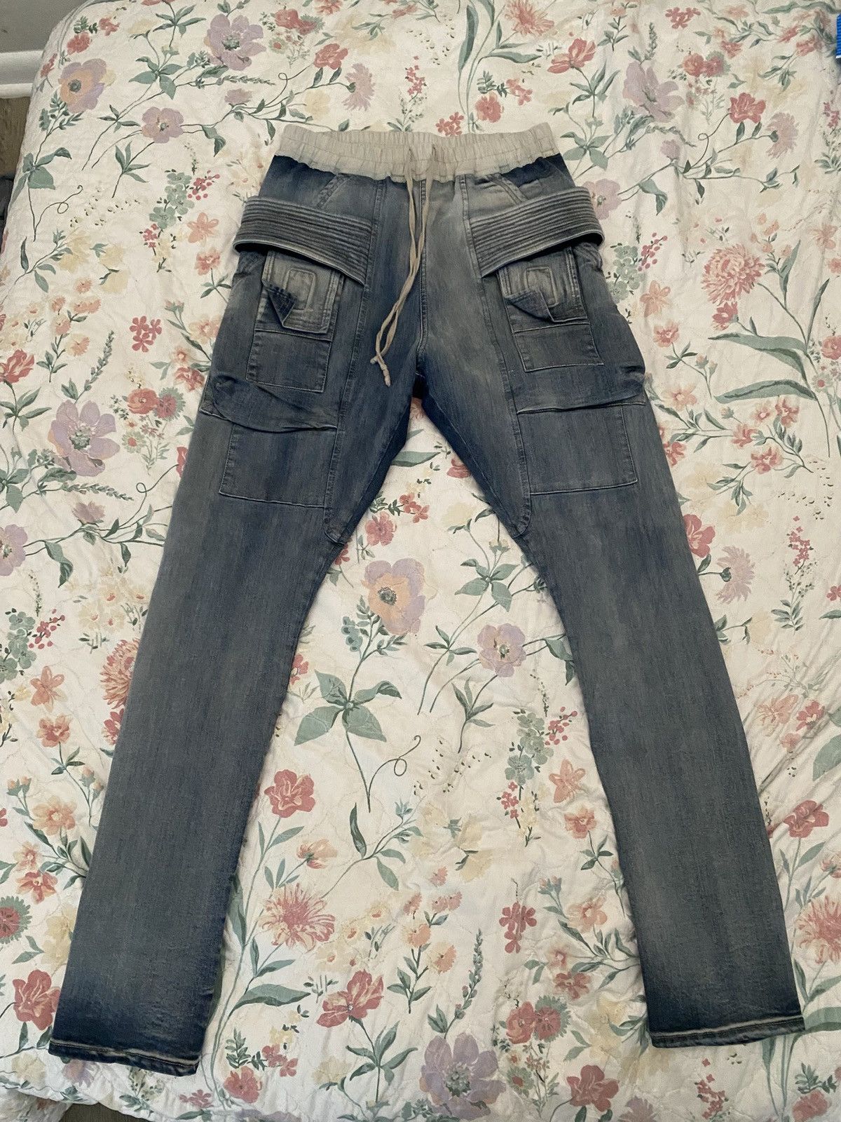 Rick Owens Drkshdw Hustler Creatch Denim Pants