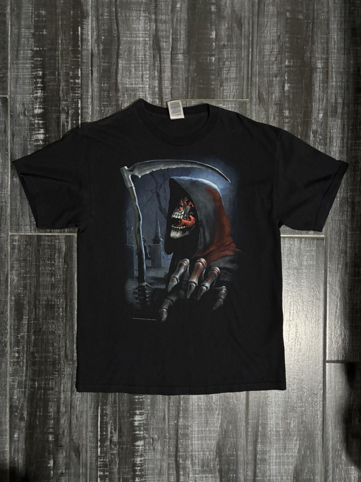 Delta Black and red Grim Reaper graphic tee Size US L / EU 52-54 / 3 - 1 Thumbnail