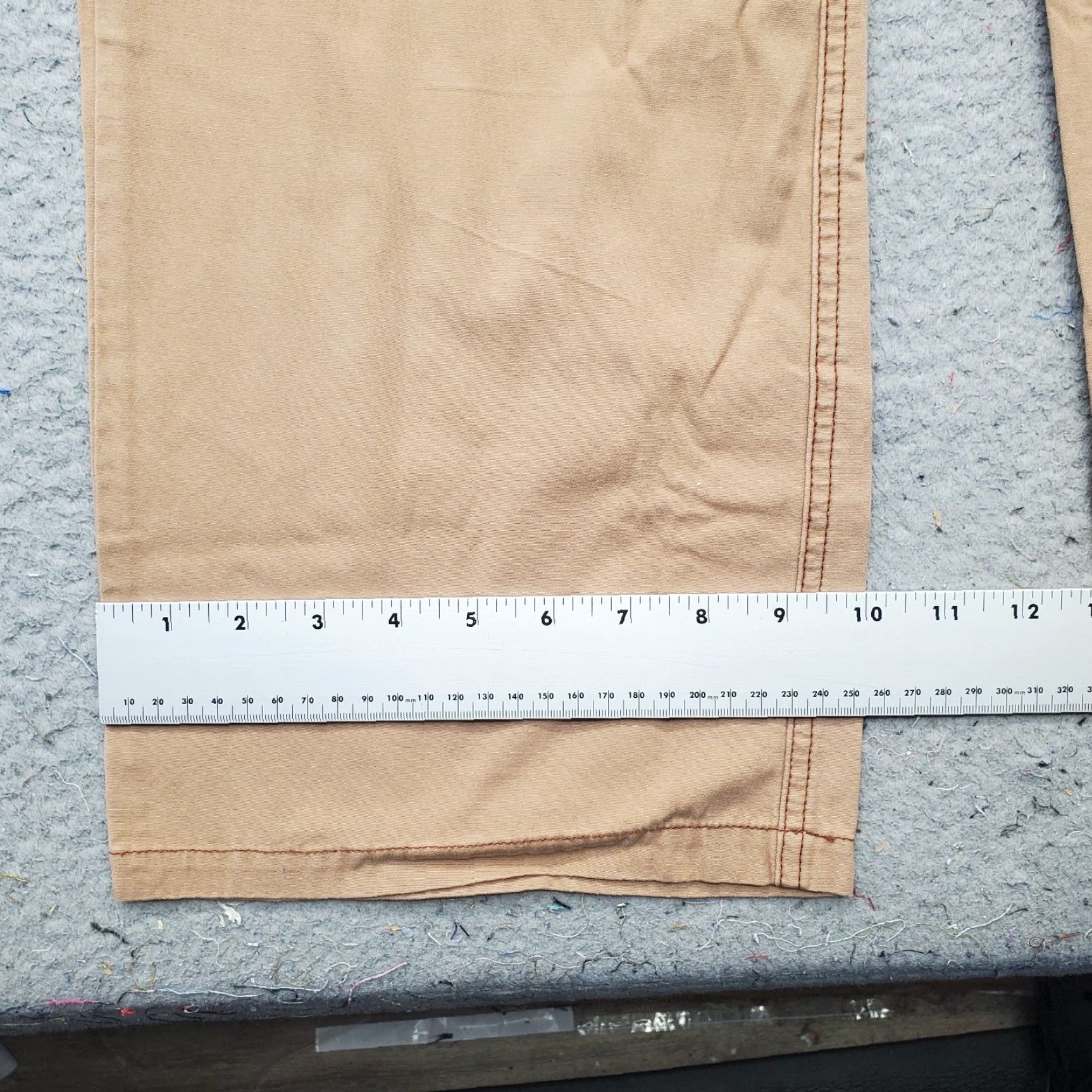 KAVU KAVU Mens Pants Chino Tan 40 Flat Front Slash Pocket 32.25 Inseam Regular Fit Casual Outdoor VINTAGE Size US 40 / EU 56 - 5 Thumbnail