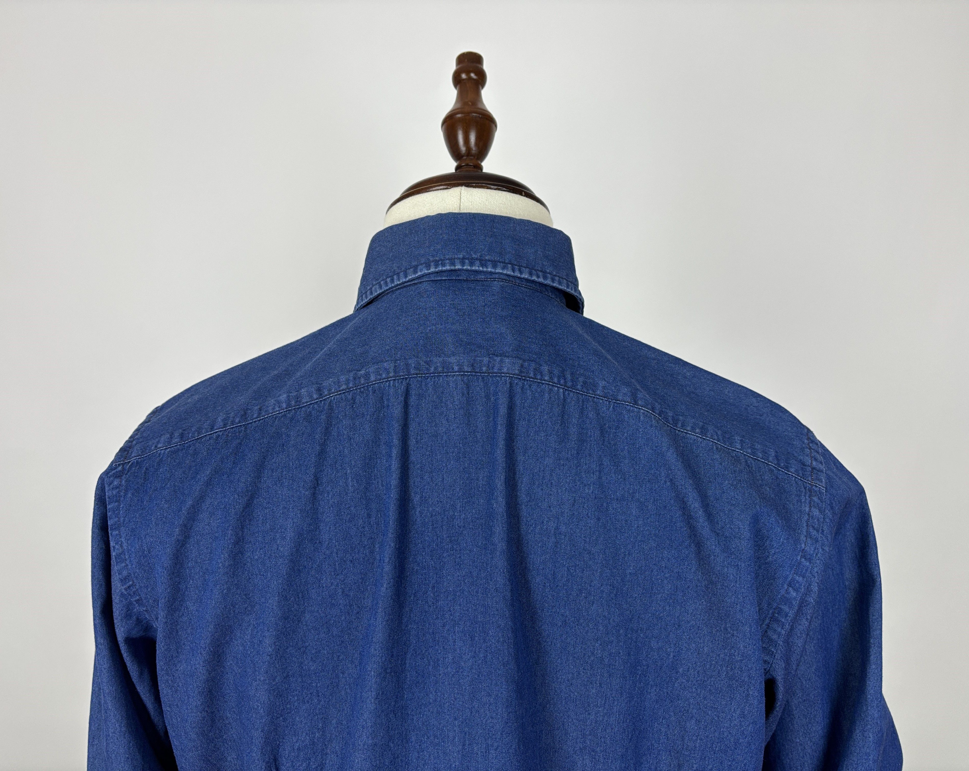 Eton Eton Contemporary Denim Dress Shirt Button Up Size US M / EU 48-50 / 2 - 17 Thumbnail