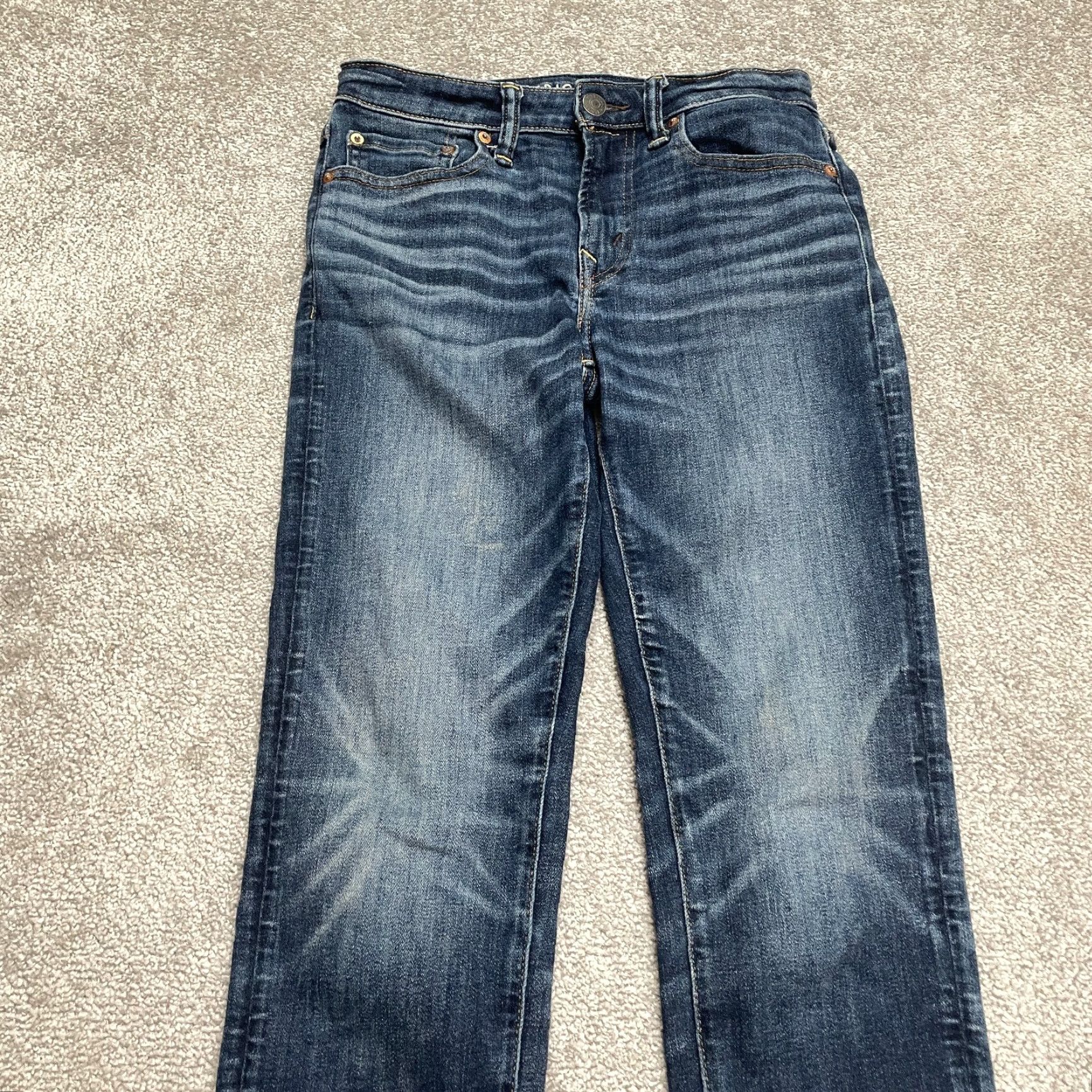 American Eagle Outfitters American Eagle Airflex + Temp Tech Slim Fit Denim Jeans Men 28x32 Dark Wash Blue Size US 28 / EU 44 - 3 Thumbnail