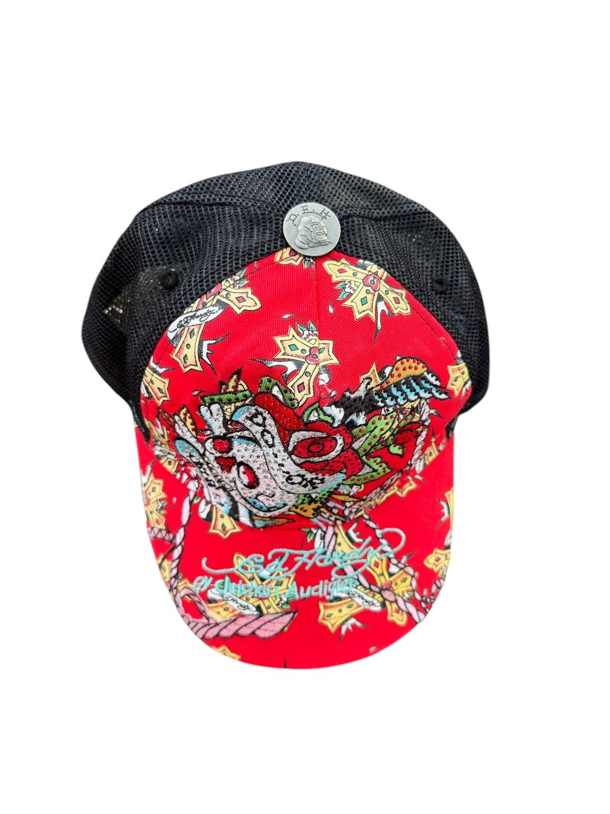 Ed Hardy VINTAGE ED HARDY BY CHRISTIAN AUDIGIER TRUCKER HAT Size ONE SIZE - 4 Thumbnail