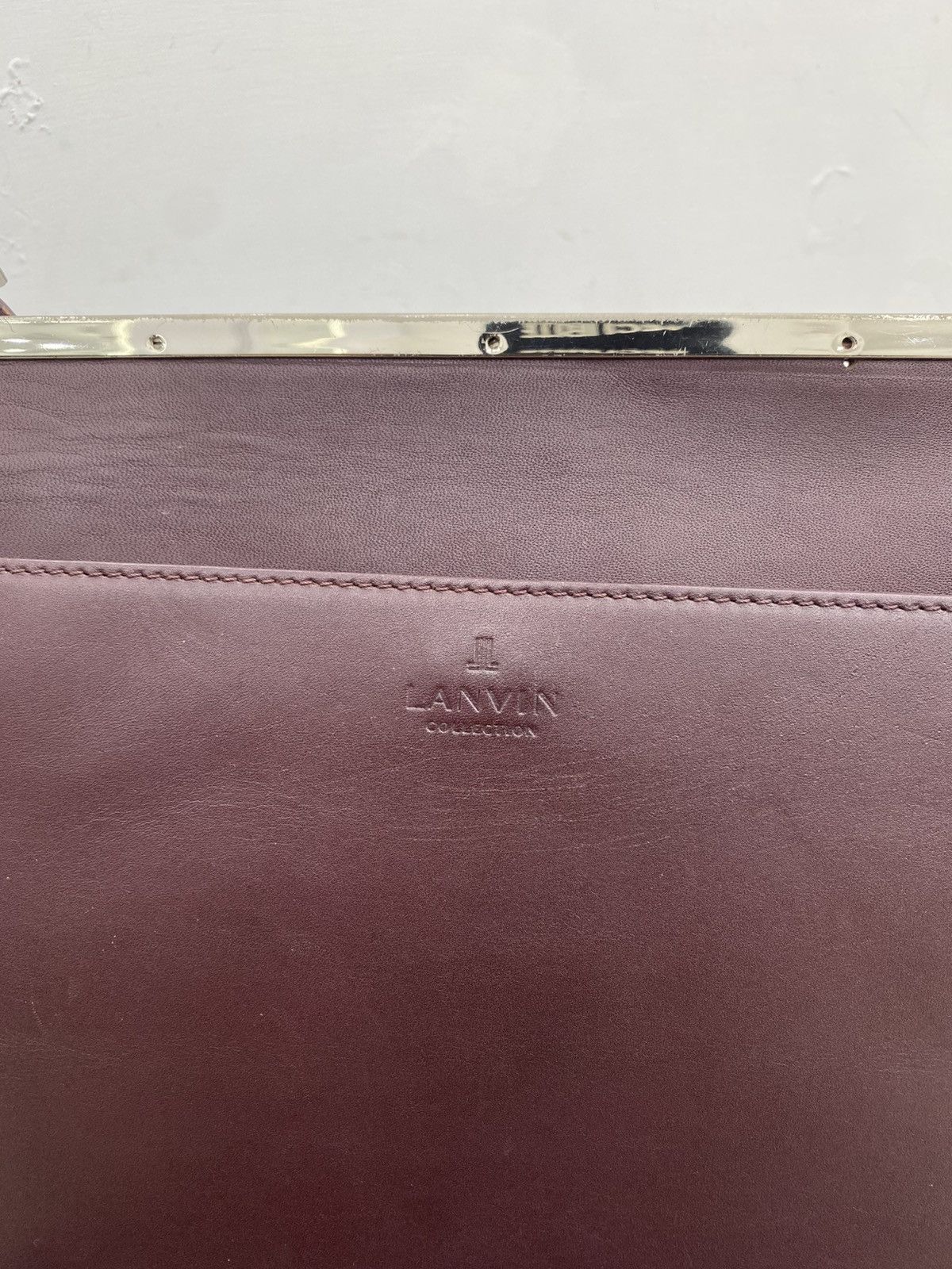 Lanvin Lanvin collection leather crossbody burgandy Size ONE SIZE - 5 Thumbnail