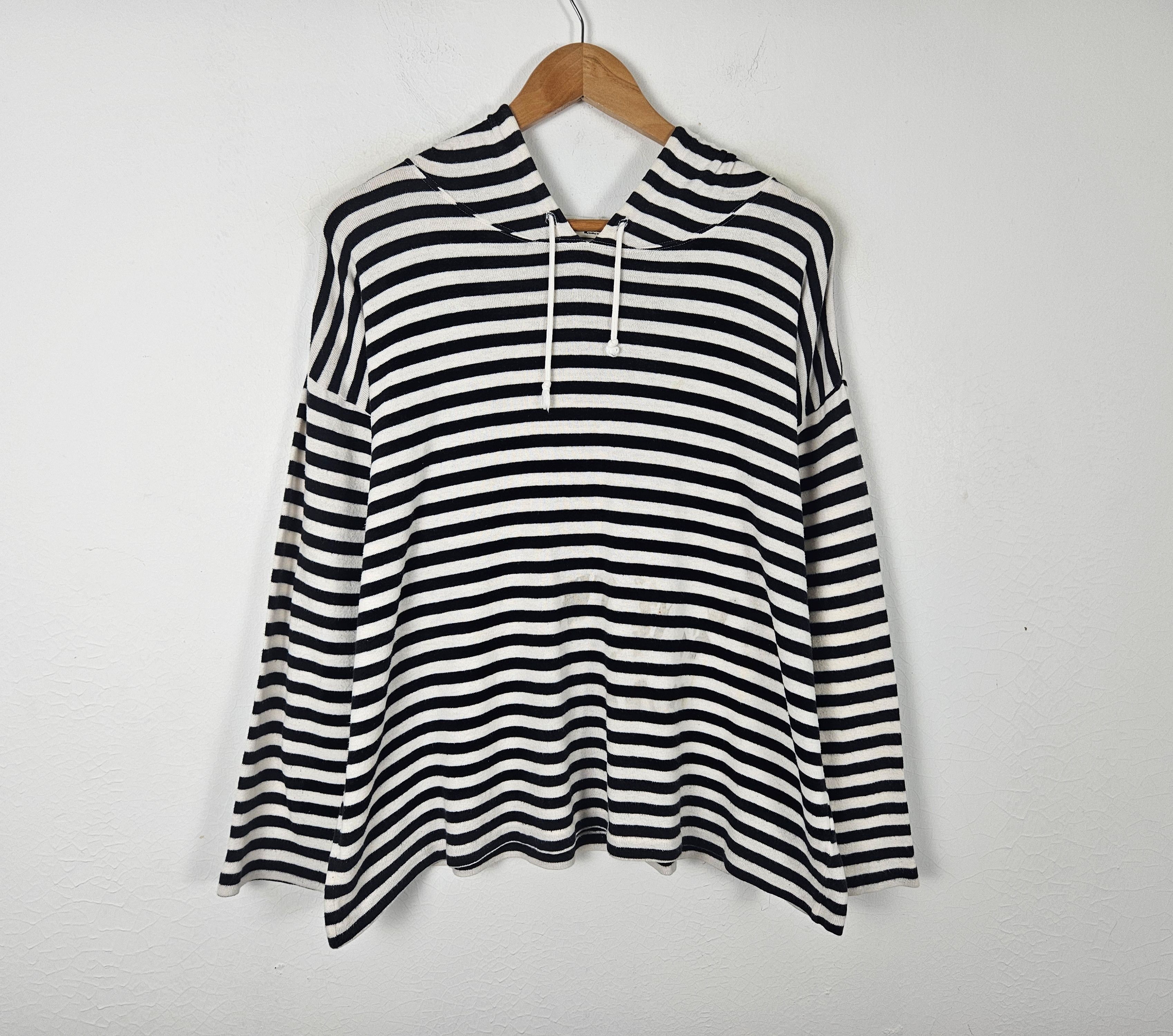 Issey Miyake Issey Miyake Tsumori Chisato IS Stripe Hoodie Sweater Size US XL / EU 56 / 4 - 3 Thumbnail