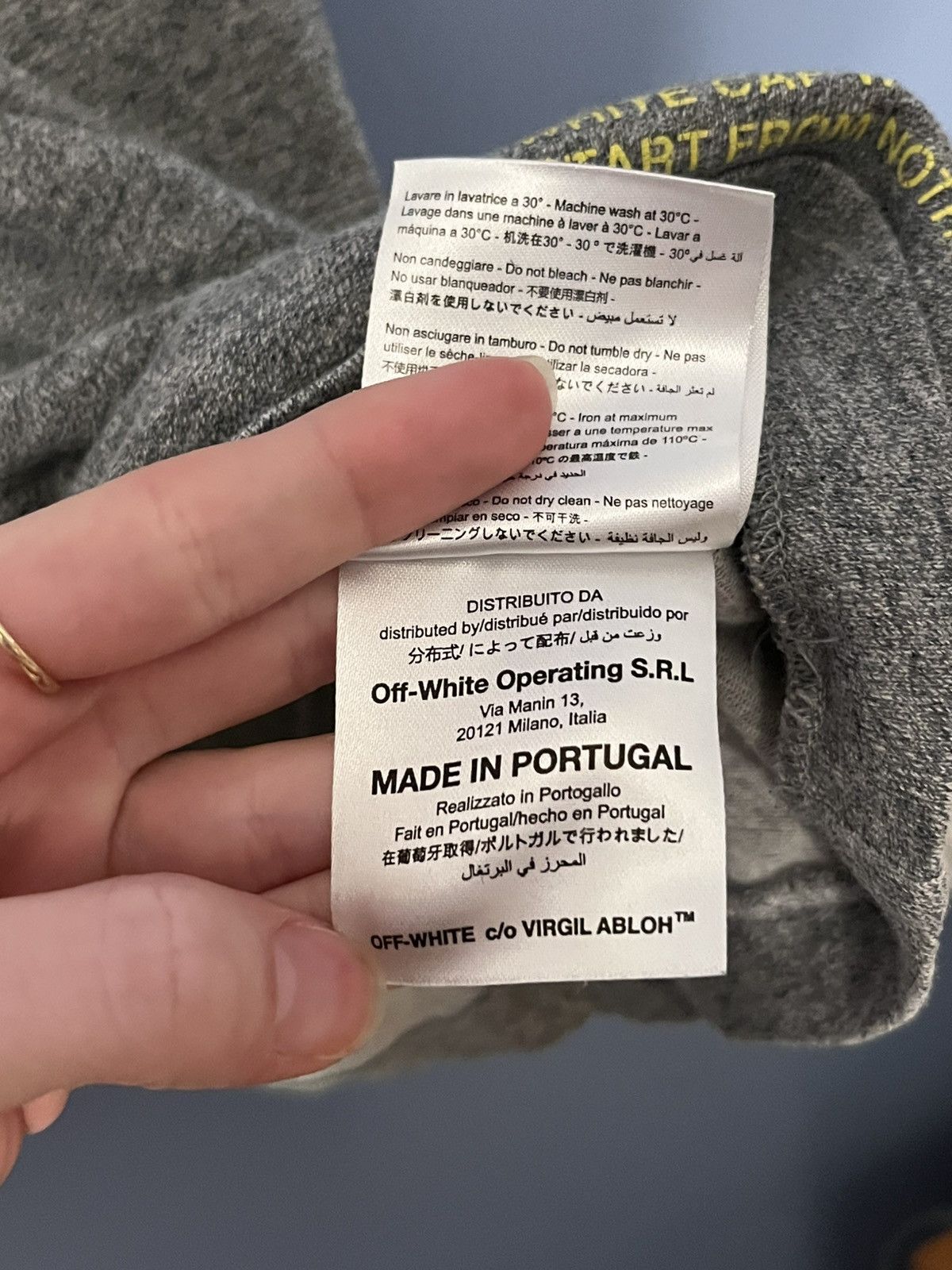 Off-White Off-White t-shirt “WHITE CAP WAVES START FROM NOTHING” Size US M / EU 48-50 / 2 - 7 Thumbnail