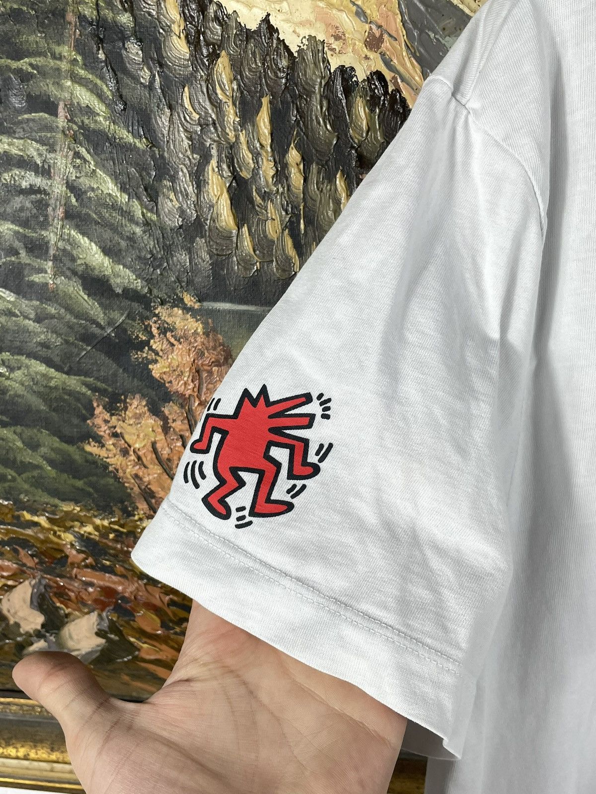 Japanese Brand × Keith Haring Keith Haring Art Skateboard White T-Shirt Tee Size US M / EU 48-50 / 2 - 6 Thumbnail