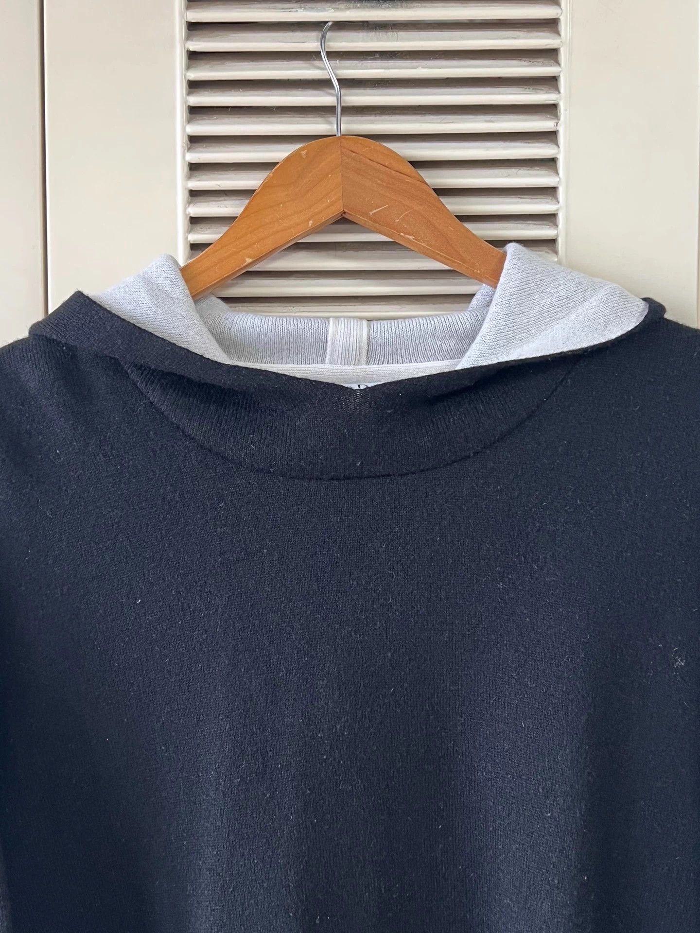 Dior Dior hooded knit top oversized thick warm 42 Size L / US 10 / IT 46 - 3 Thumbnail