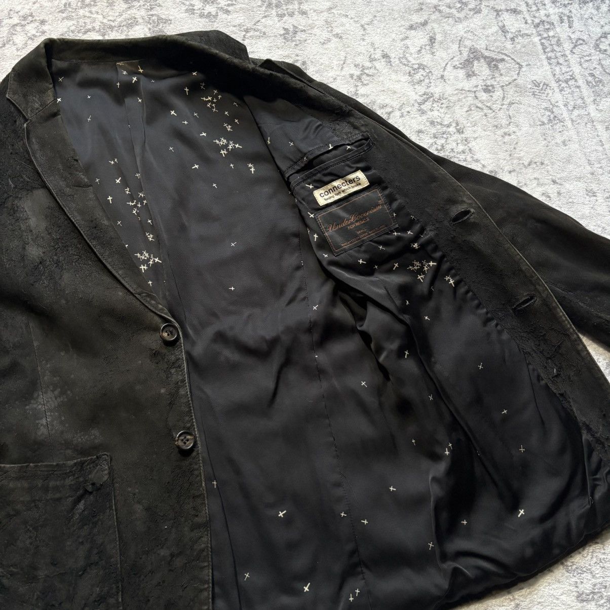 Undercover Undercover AW02 Blistered Leather Cross Blazer | Size S Size 36R - 5 Thumbnail