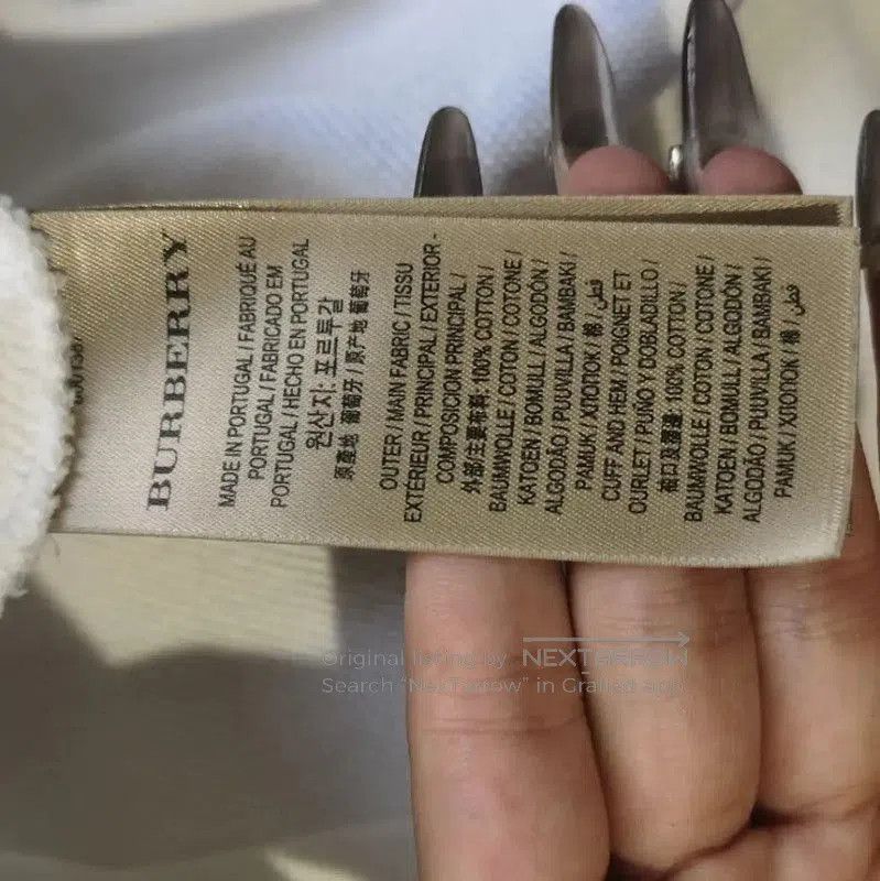 Burberry Burberry White Cotton Women's Hoodie. Size XS / US 0-2 / IT 36-38 - 5 Thumbnail