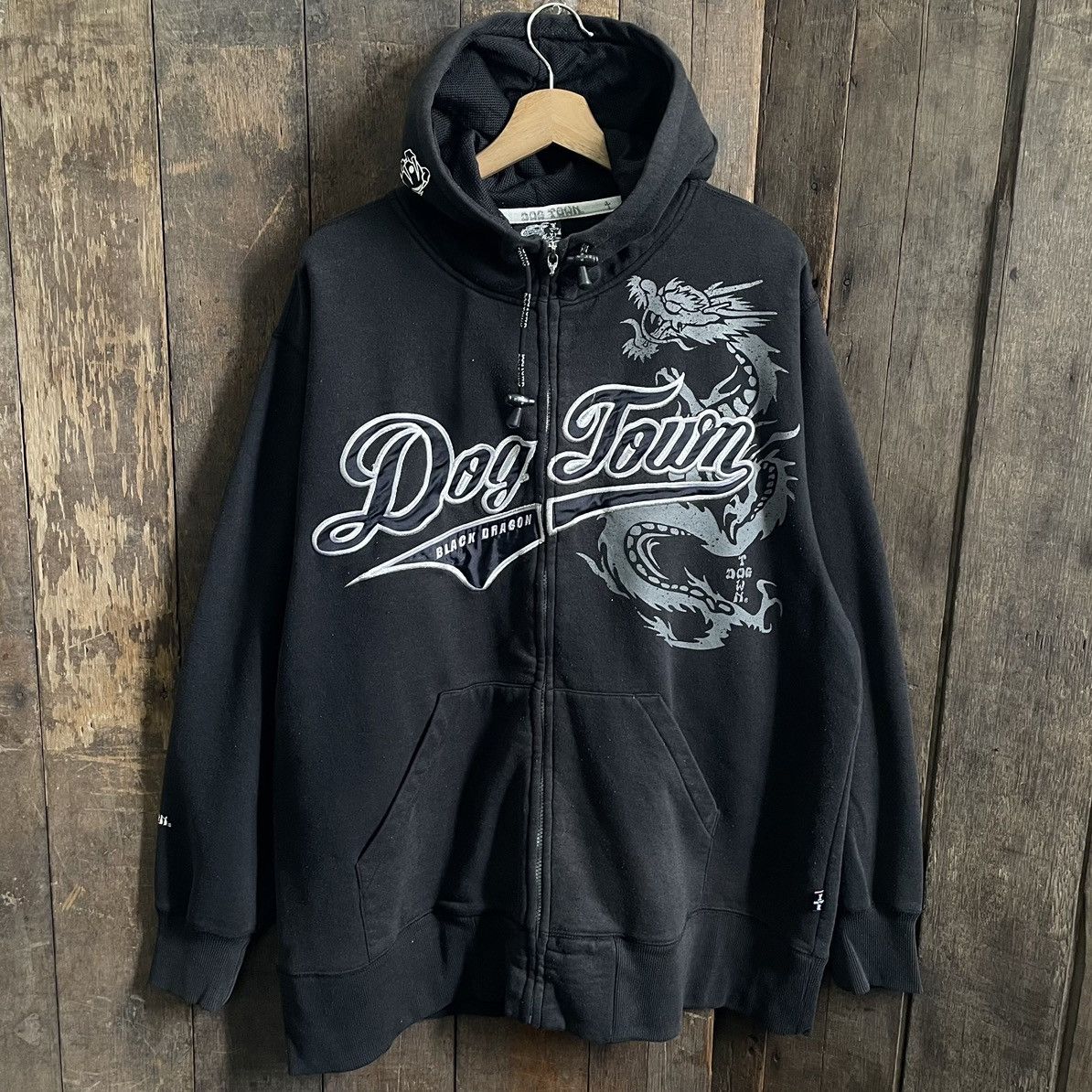 image of Dogtown Hoodie in Black, Men's (Size 2XL)