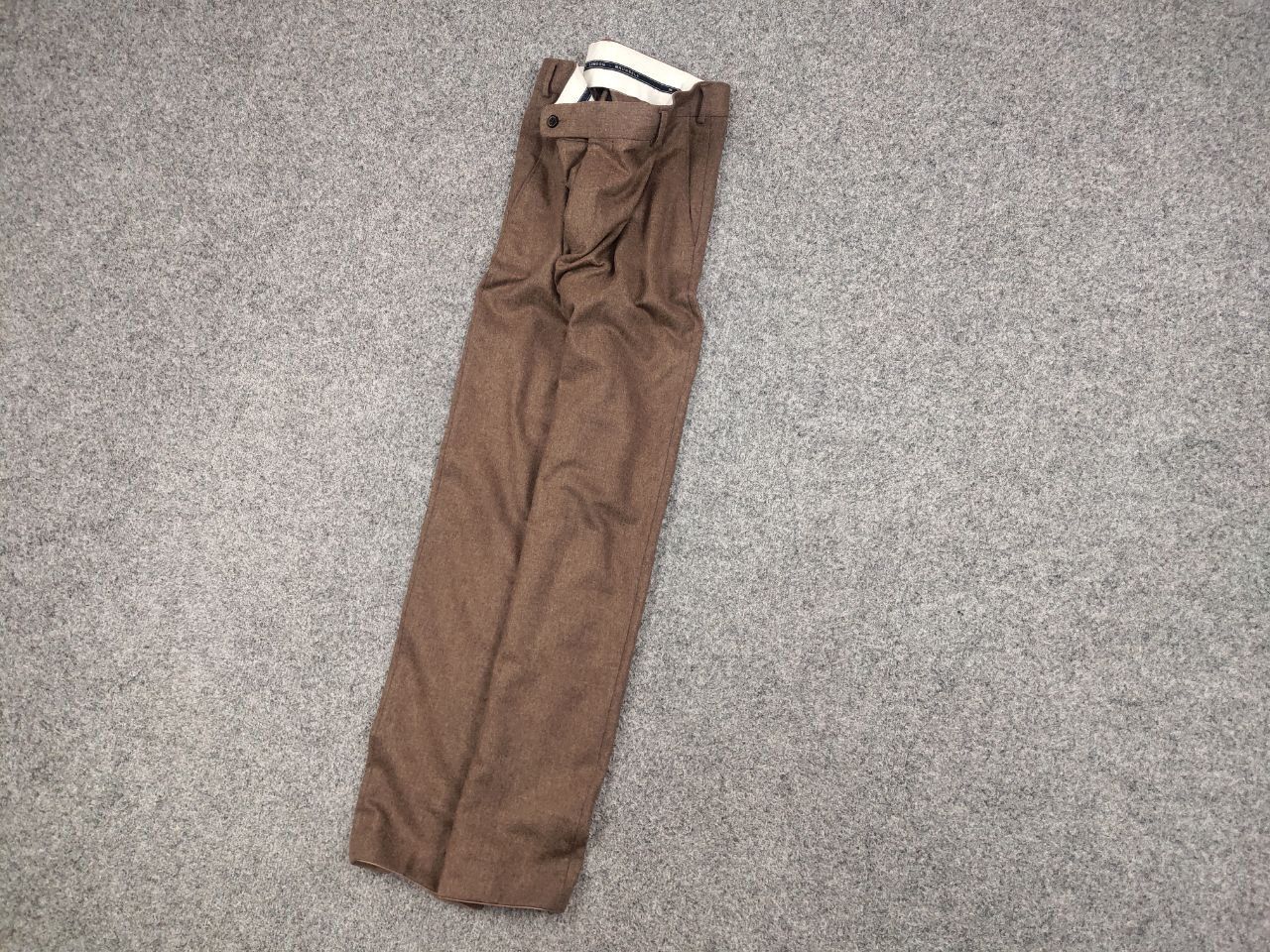SCABAL Scabal schurwolle Design Classic Brown Ankle Trouser Pants Size US 36 / EU 52 - 2 Thumbnail