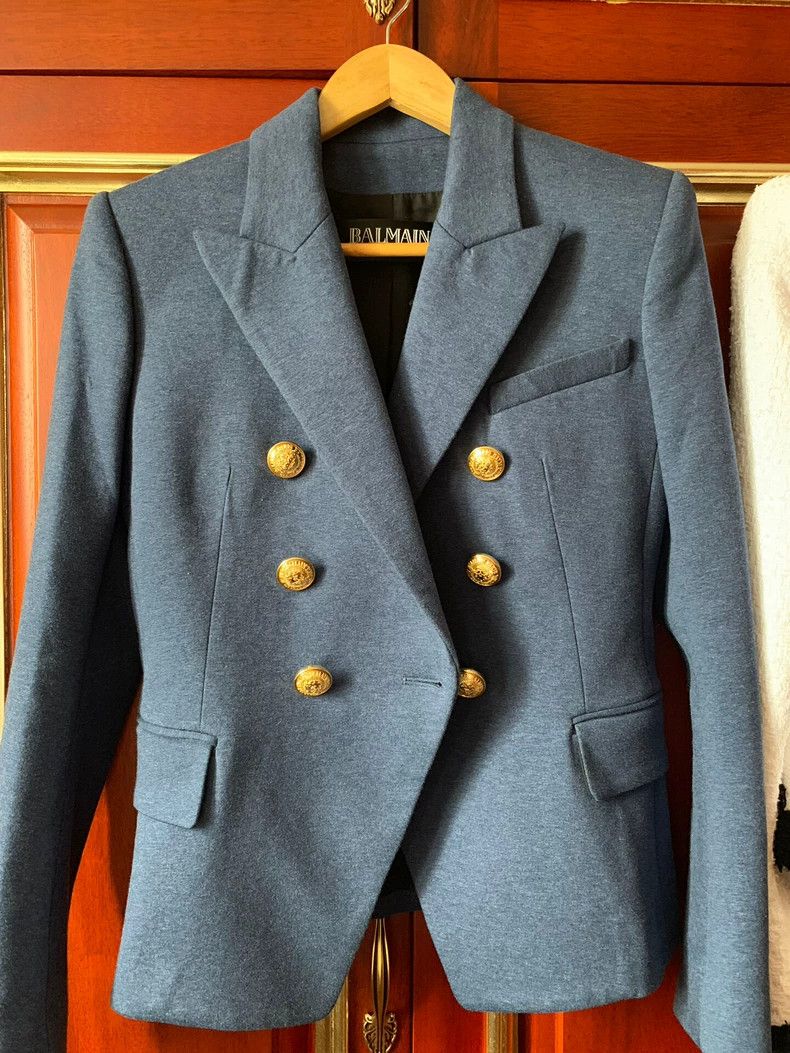 Balmain Balmain Classic Double-Breasted Blazer Jacket Size US M / EU 48-50 / 2 - 1 Thumbnail