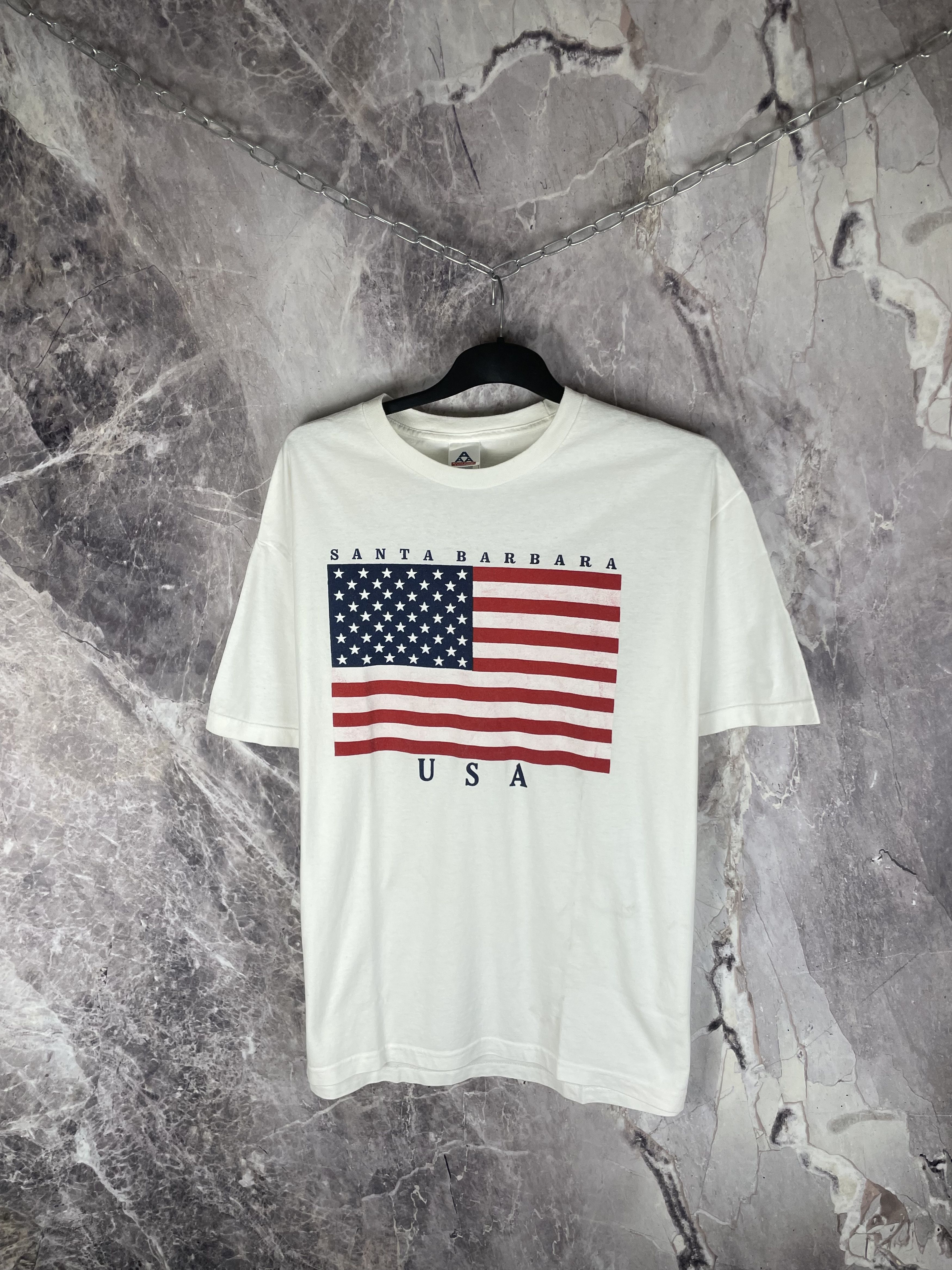 Vintage Vintage USA Santa Barbara t shirt tee 90s Size US XL / EU 56 / 4 - 2 Thumbnail