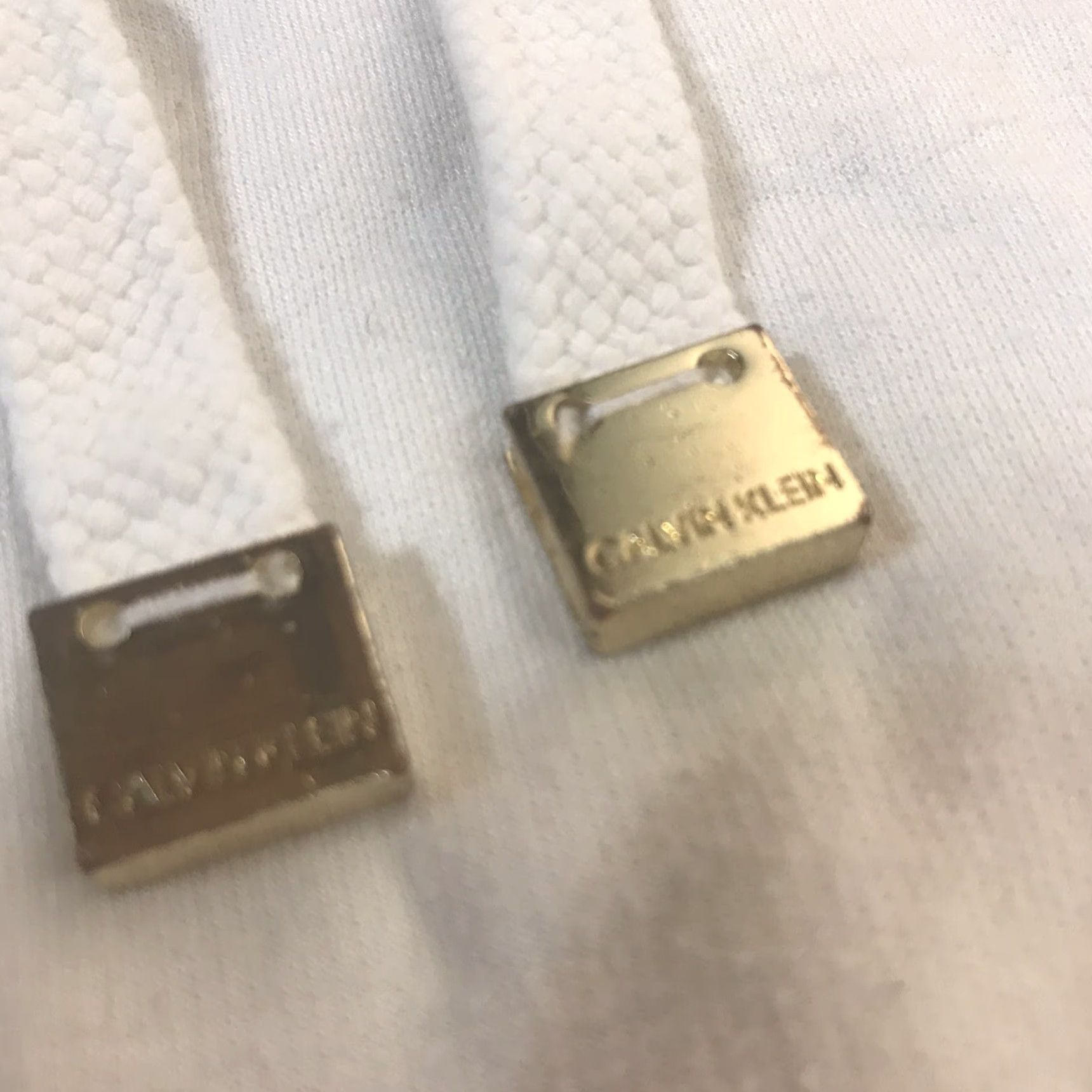 Calvin Klein Calvin Klein White Hoodie Womens Size L Pullover Short Sleeve Activewear Logo Size L / US 10 / IT 46 - 7 Thumbnail
