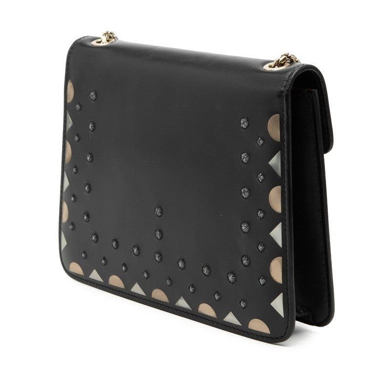 Bvlgari Bvlgari Leather Serpenti Studs Chain Shoulder Bag Black Size ONE SIZE - 3 Thumbnail
