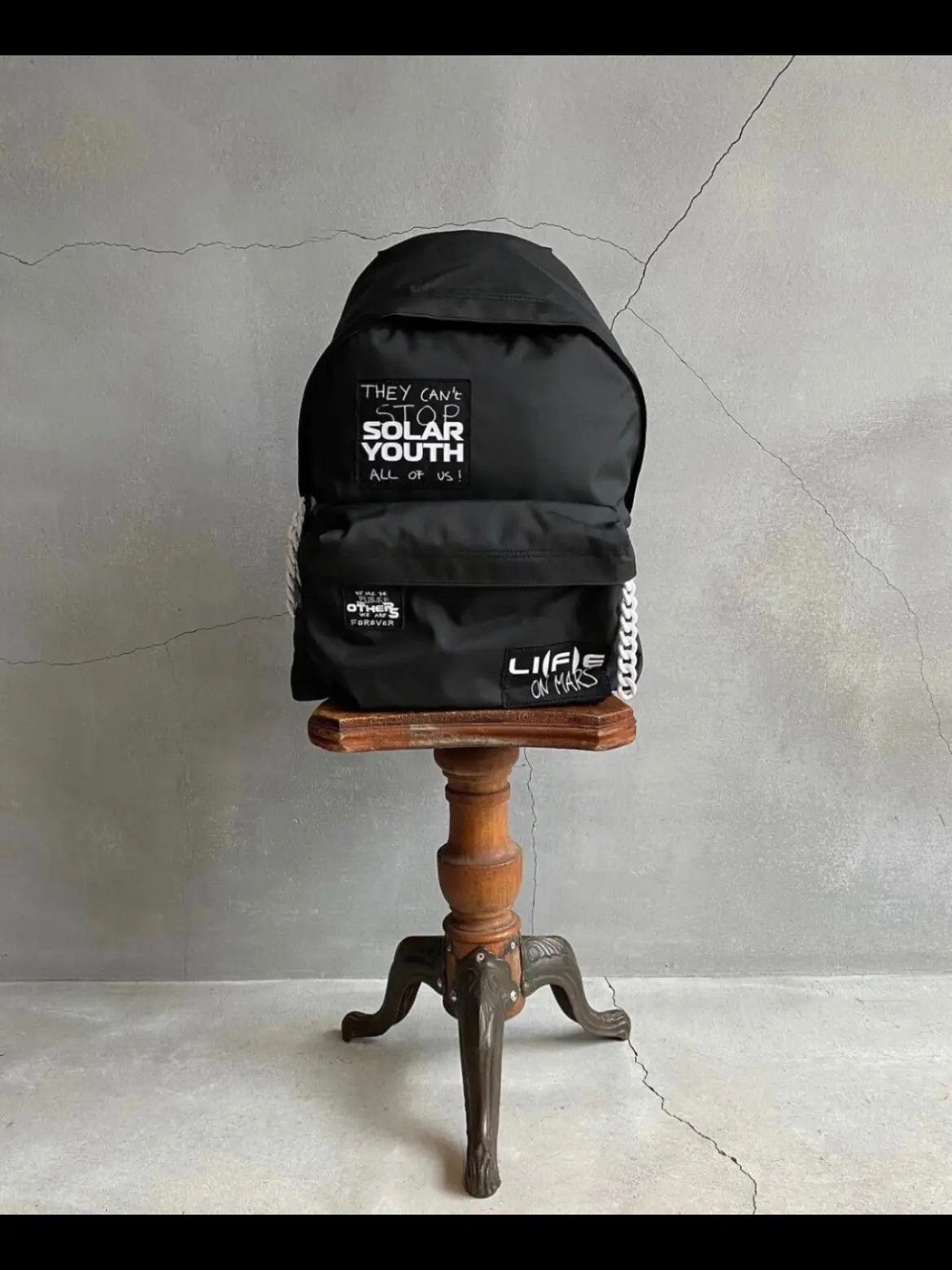 Raf Simons Patches & Chain Backpack