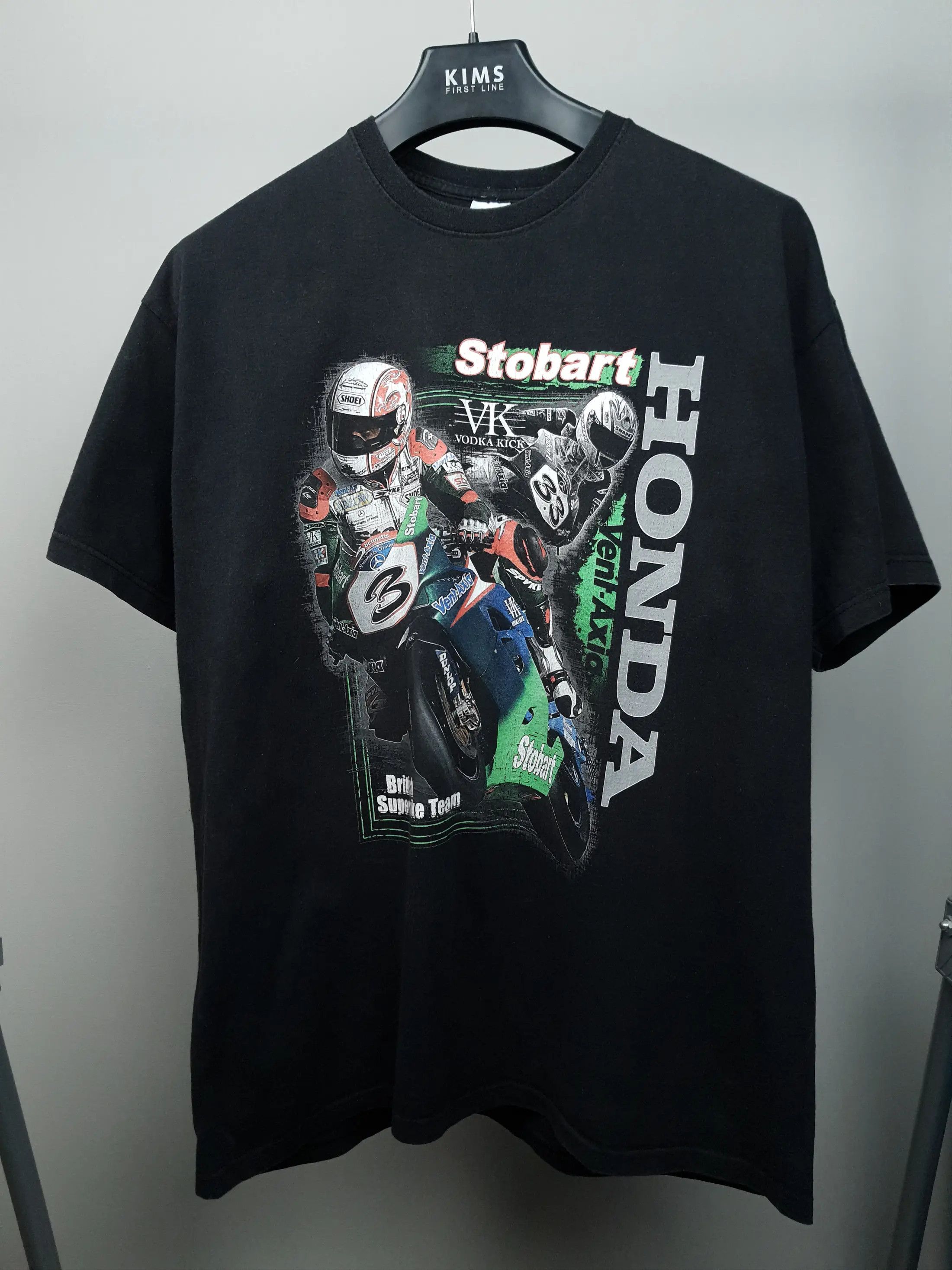 Honda 2000s Honda Stobart Team Motocross Vintage Graphic T Shirt Size US L / EU 52-54 / 3 - 2 Thumbnail