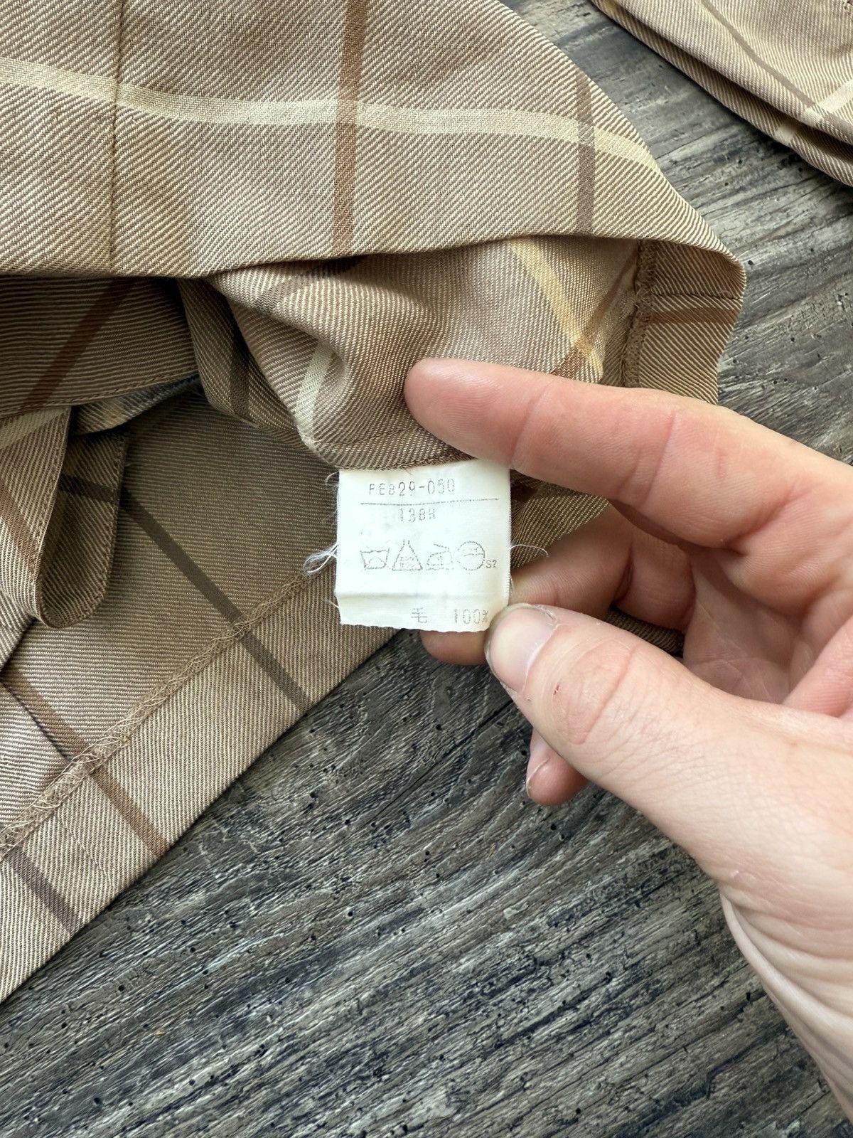 Burberry 1990's Burberry Check Double Breasted Blazer Size S / US 4 / IT 40 - 6 Thumbnail