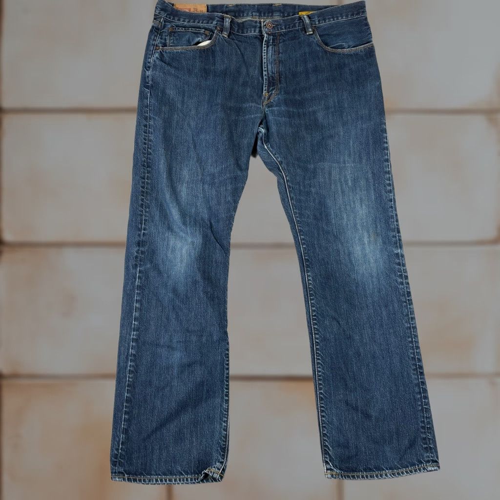 Gap Gap 1969 Low Rise Straight Jeans Men's 38x32 Dark Blue Wash Cotton Denim Size US 38 / EU 54 - 1 Thumbnail