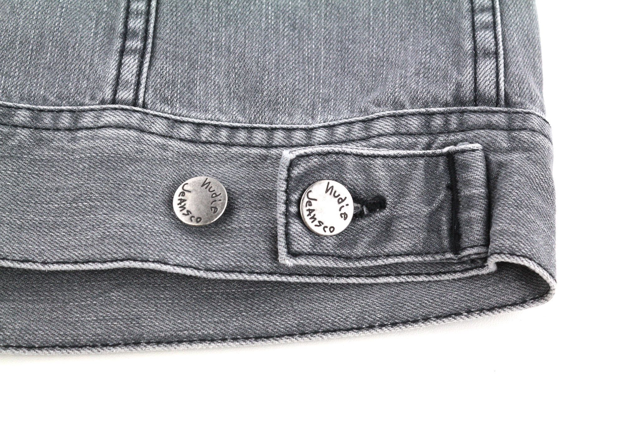 Nudie Jeans CONNY XS Sunbleached Black Grey Jacket 81616 Size US XS / EU 42 / 0 - 7 Thumbnail
