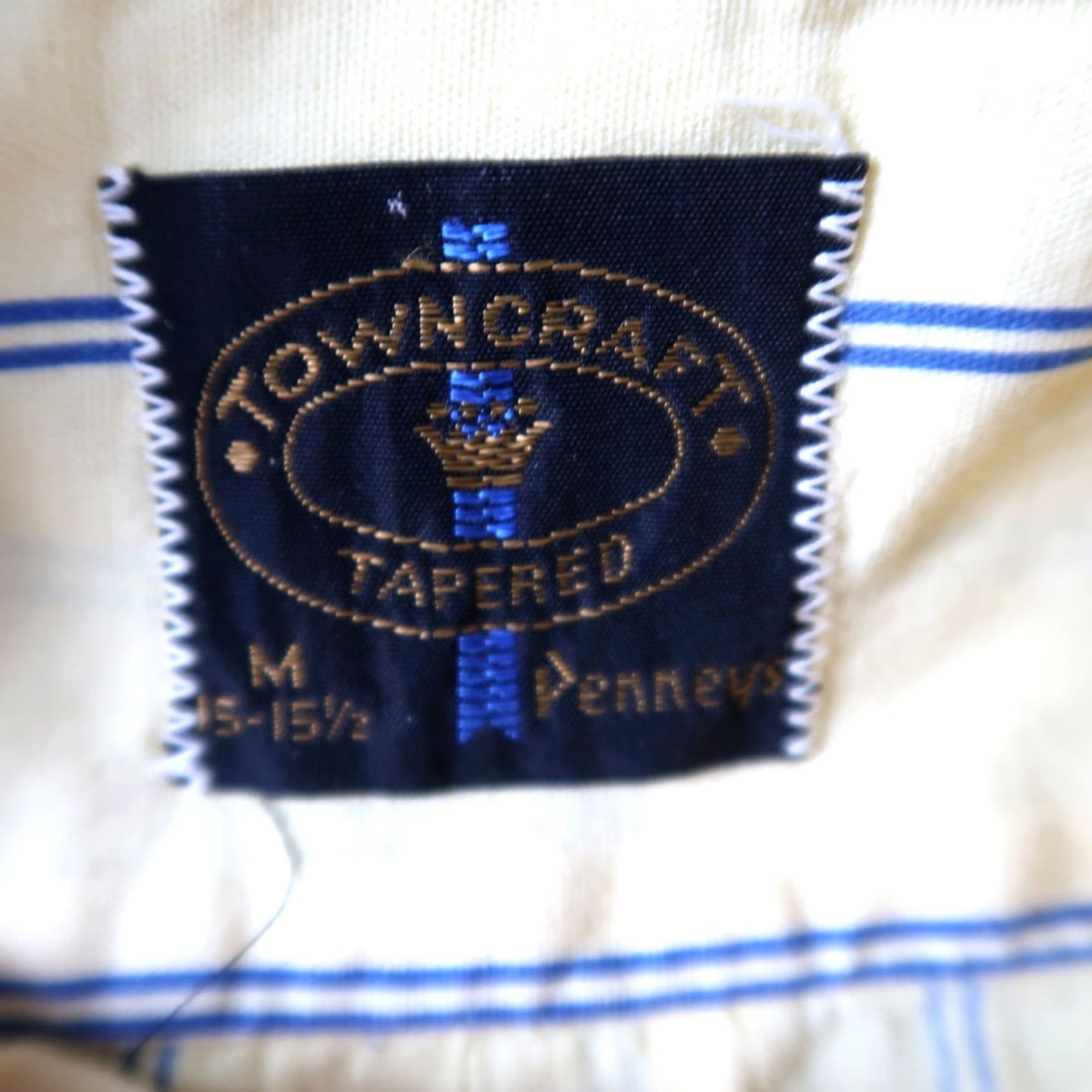 Vintage VINTAGE TownCraft Shirt Mens M Yellow Stripe Button-Down 70s 80s Size US M / EU 48-50 / 2 - 7 Thumbnail