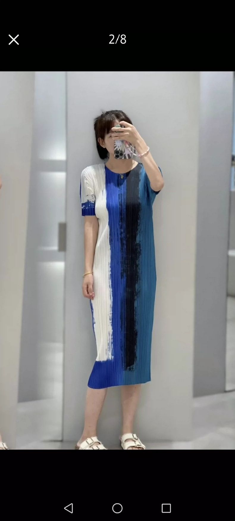 Issey Miyake Issey Miyake size:3 Ink-wash blue, white and black color-b Size S / US 4 / IT 40 - 4 Thumbnail