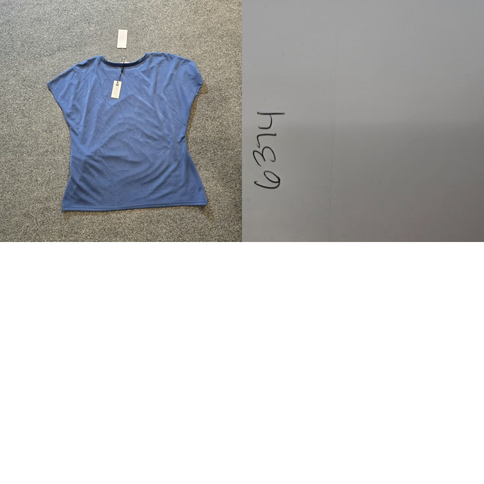 Vintage Cable Gauge Top Womens XL Blue Short Sleeve Soft Stretch Casual Capsule Shirt Men's? No—Womens Regular Fit T-Shirt Size XL / US 12-14 / IT 48-50 - 8 Thumbnail