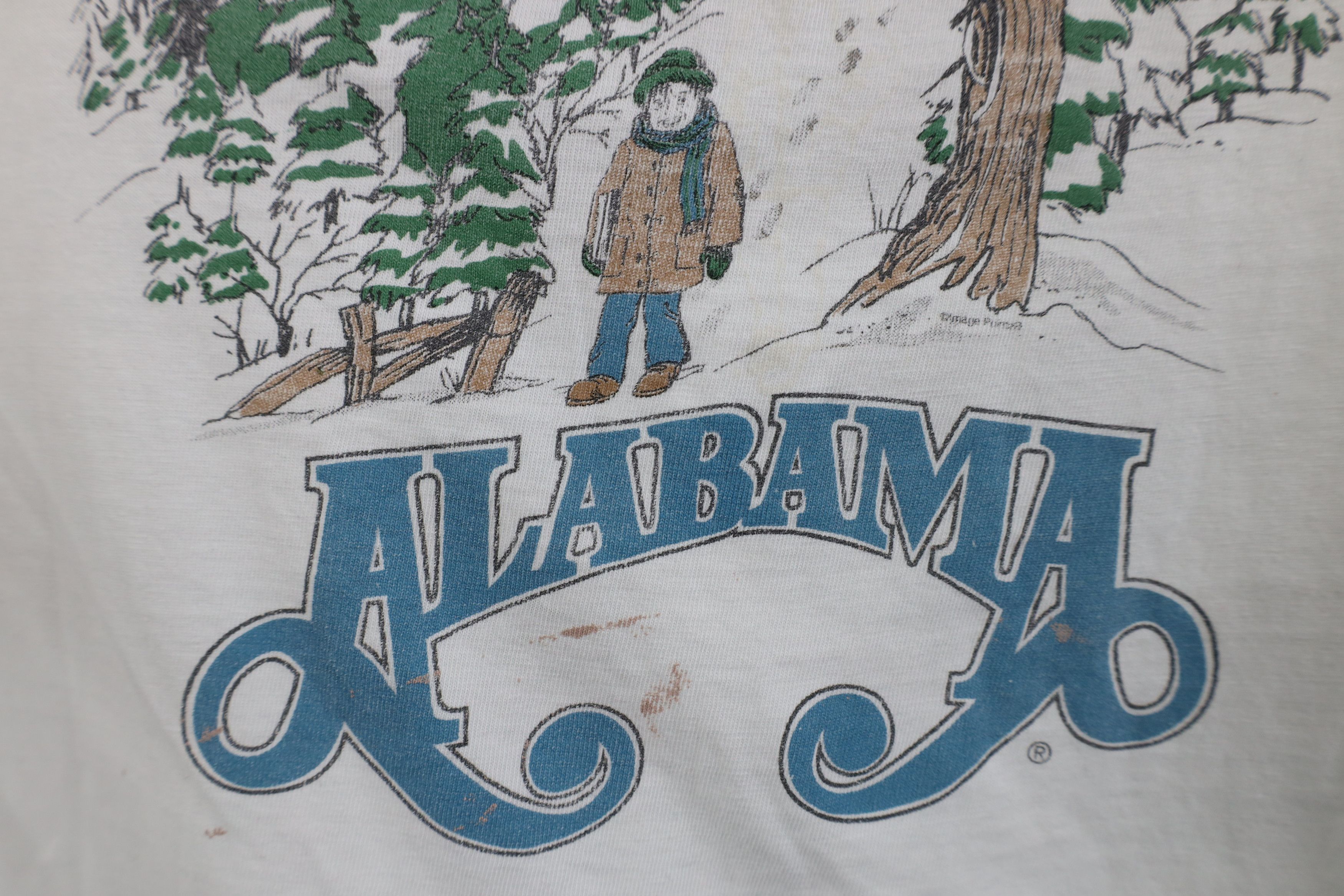 Vintage Vintage 90s Angels Among Us Alabama Short Sleeve T-Shirt Size US XL / EU 56 / 4 - 5 Thumbnail
