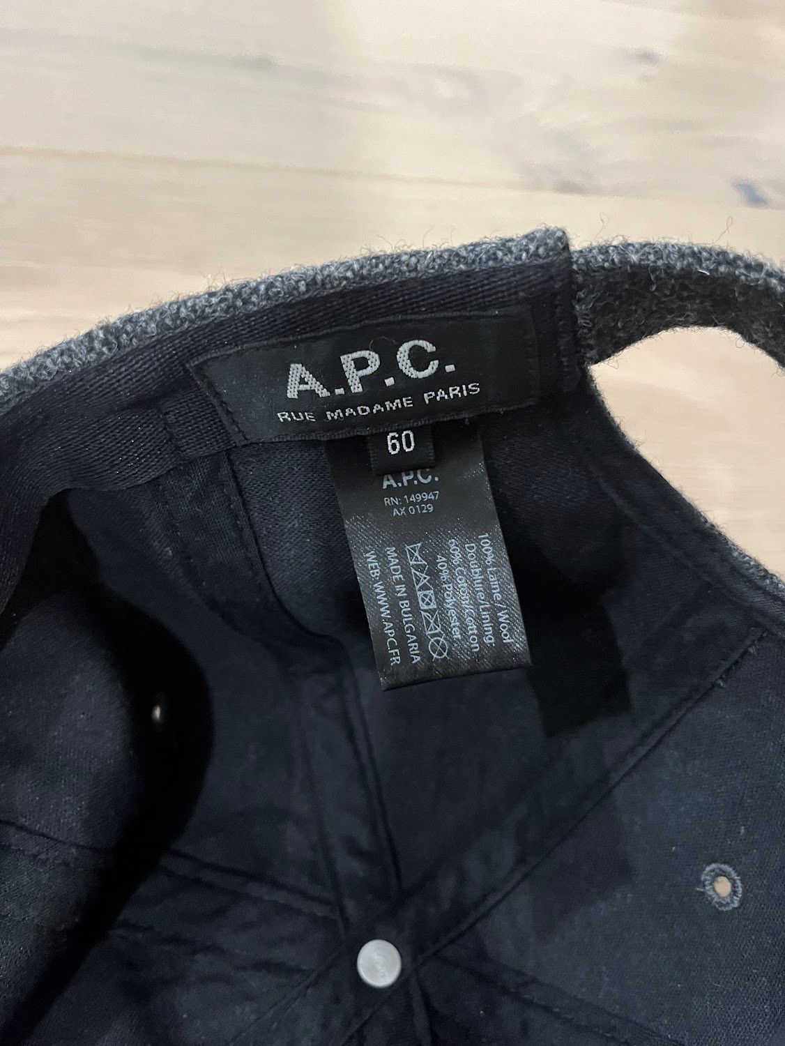 A.P.C. APC Wool Baseball Hat / Cap - Size 60 (L) Size ONE SIZE - 3 Thumbnail