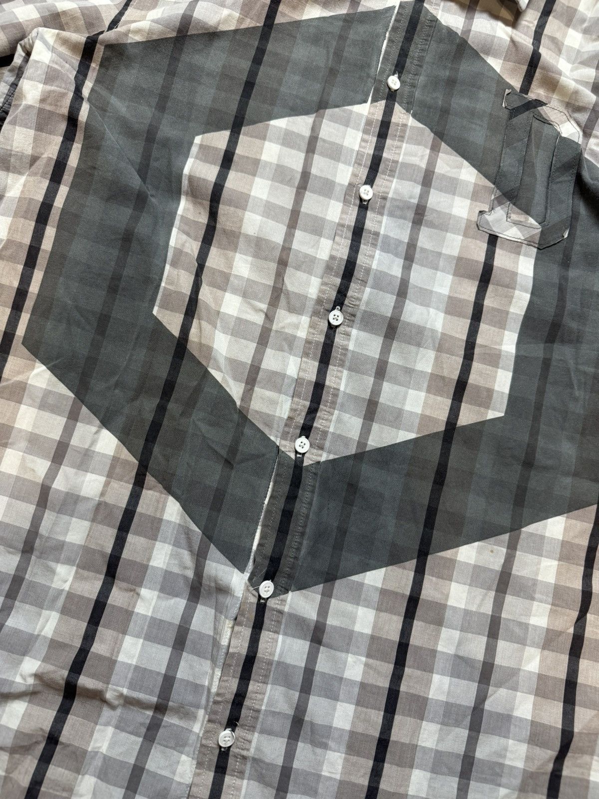 Diesel × Vintage Vintage Y2K Diesel Square Print Shirt Size US XL / EU 56 / 4 - 4 Thumbnail