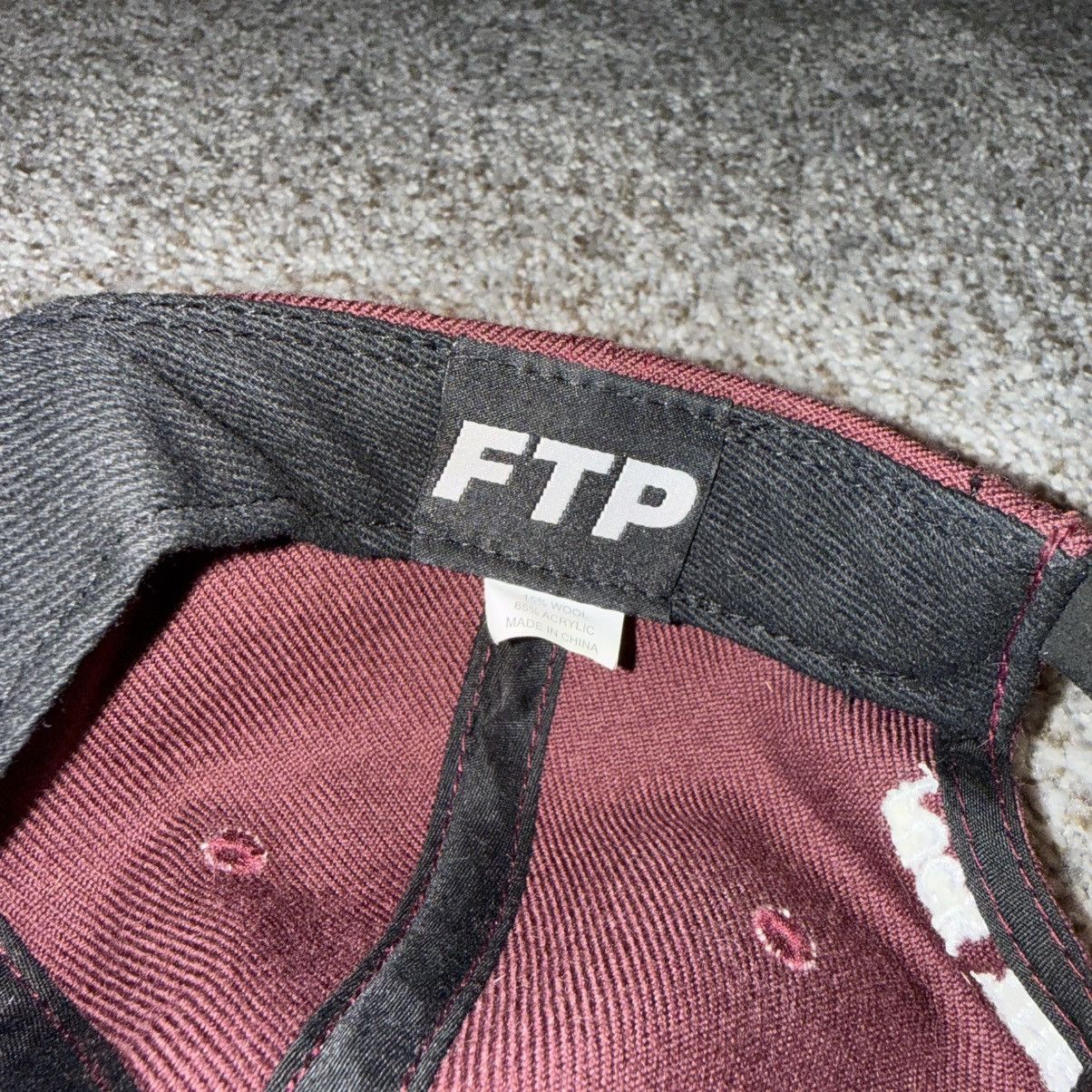 Fuck The Population FTP 6 Panel hat burgundy navy cap Size ONE SIZE - 7 Thumbnail