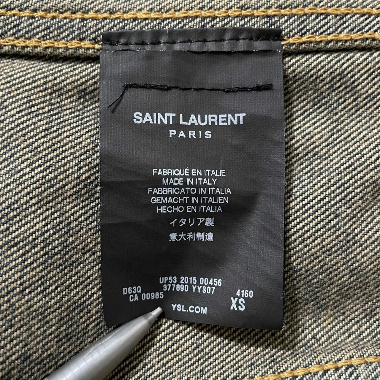 Saint Laurent Paris Saint Laurent SS15 Denim Jacket Size US XS / EU 42 / 0 - 3 Thumbnail