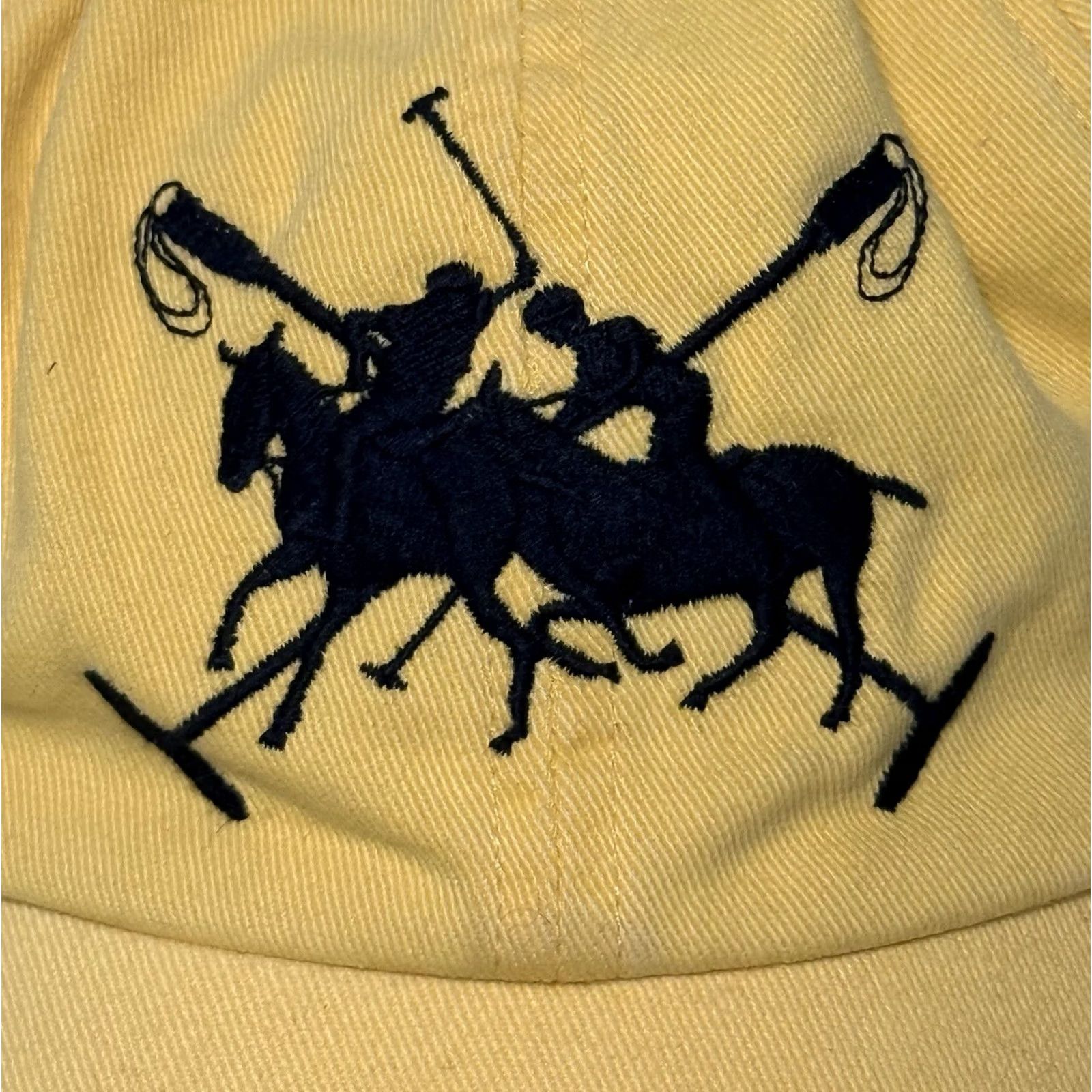 Polo Ralph Lauren VINTAGE Polo Ralph Lauren Rugby Match Strapback Hat OSFA Yellow Unstructured Mens Size US M / EU 48-50 / 2 - 2 Thumbnail