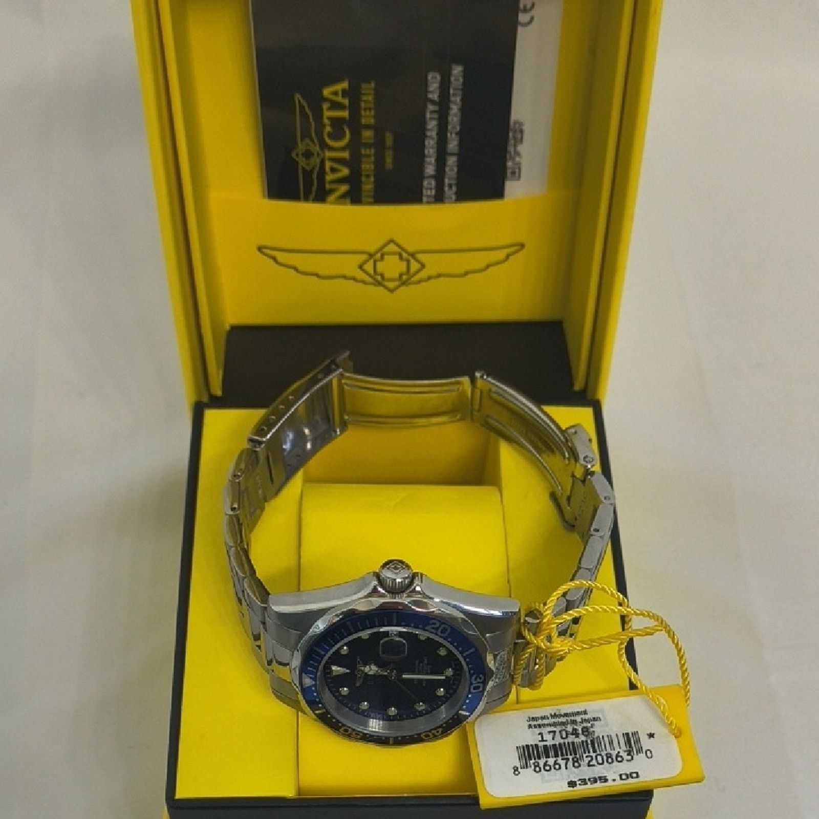 Invicta Like New - Invicta Diver Blue Dial Stainless Steel Women's Size 38 - 10 Thumbnail