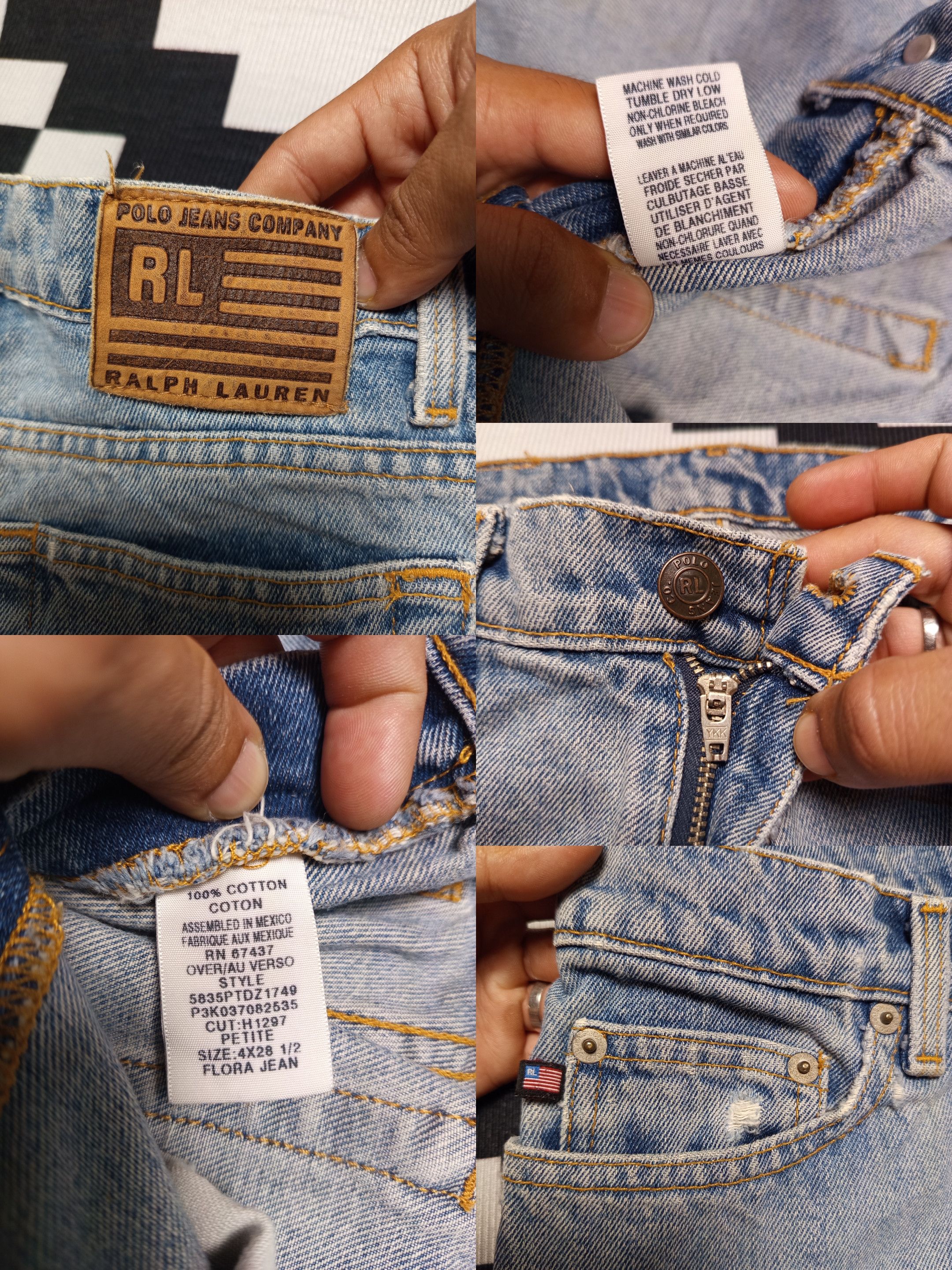 If Six Was Nine Flare Ralph Lauren Flora Jeans Bootcut Size US 27 - 3 Thumbnail