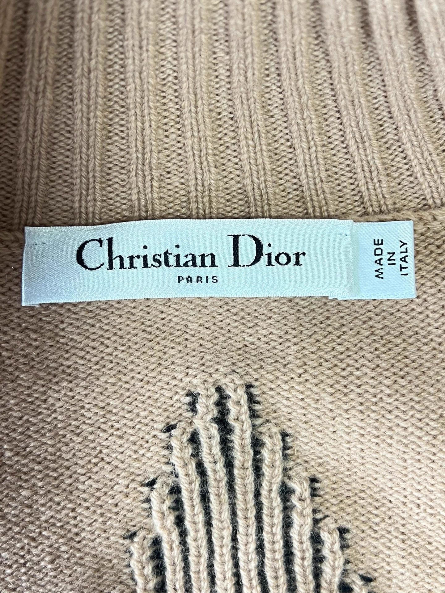 Dior Dior Women's Pink Black Stripe Star Logo Knit Cardigan 34 Size XS / US 0-2 / IT 36-38 - 6 Thumbnail
