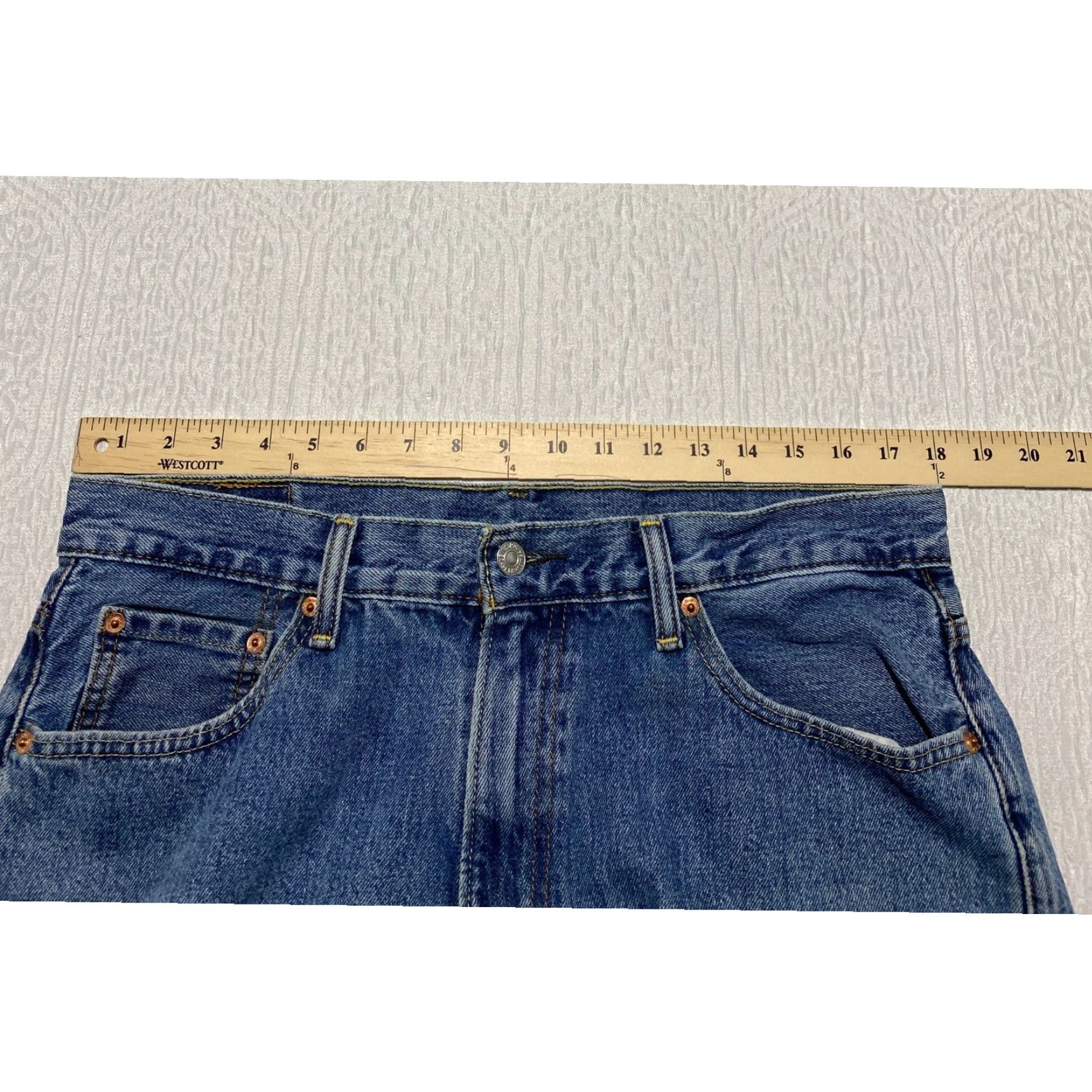 Levi's Levi's 550 Jeans Shorts Men 36x12 Bermuda Denim Blue Size US 36 / EU 52 - 5 Thumbnail