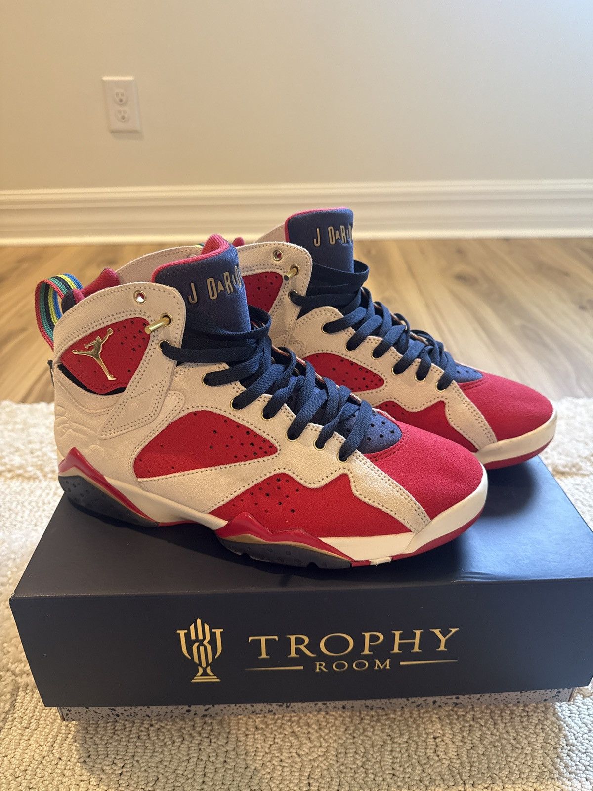 Jordan Brand Nike Air Jordan 7 Retro x Trophy Room “New Sheriff in Town” Size US 9.5 / EU 42-43 - 1 Thumbnail