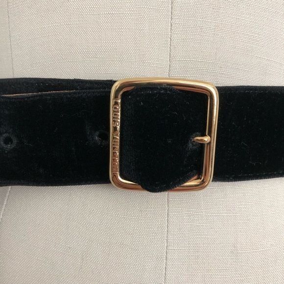 Louis Vuitton Louis Vuitton Velvet Leather Backed Branded Logo Buckle Belt Size ONE SIZE - 3 Thumbnail