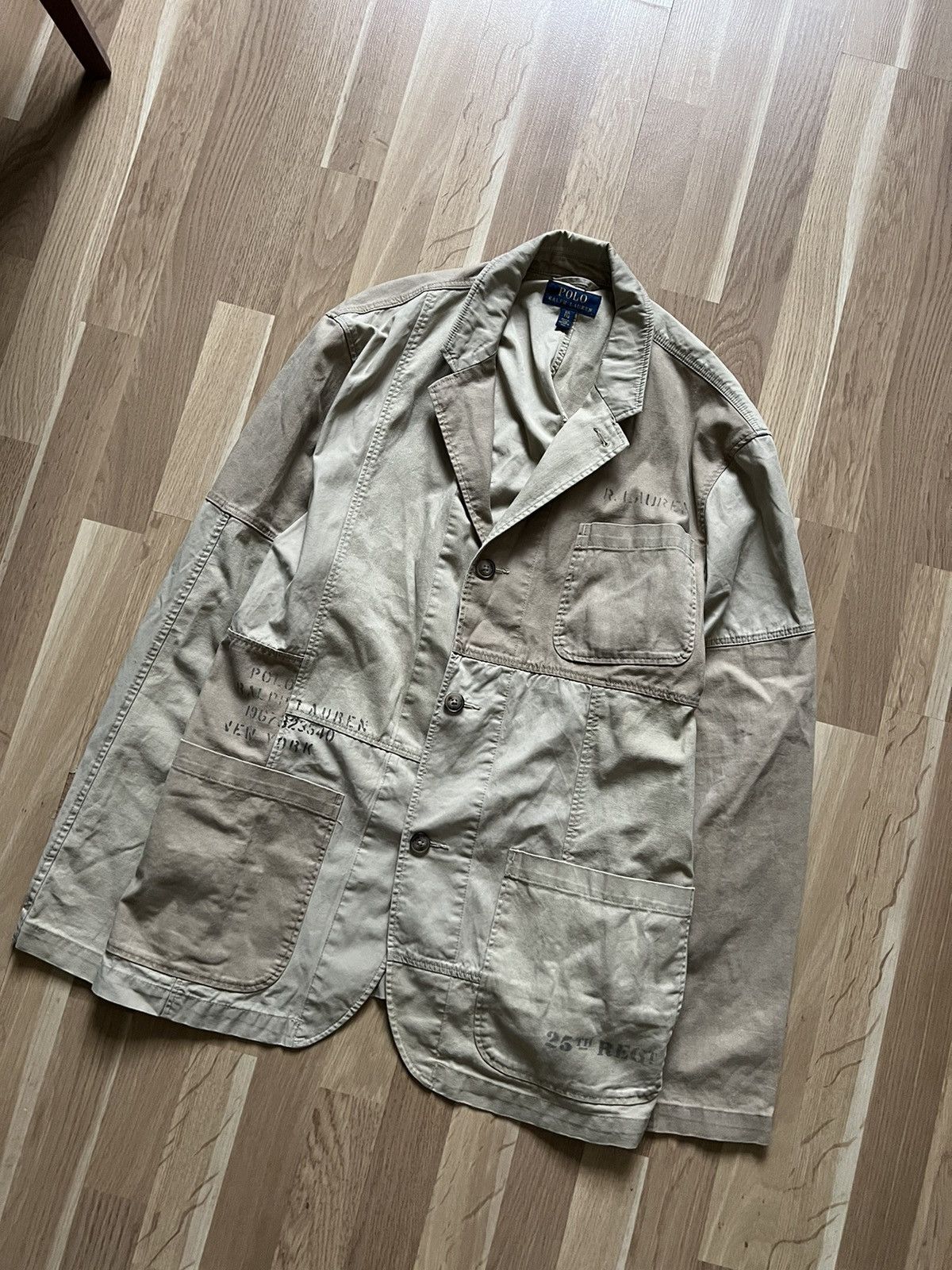 Polo Ralph Lauren Polo Ralph Lauren utility patchwork blazer jacket army 90s Size US XL / EU 56 / 4 - 2 Thumbnail