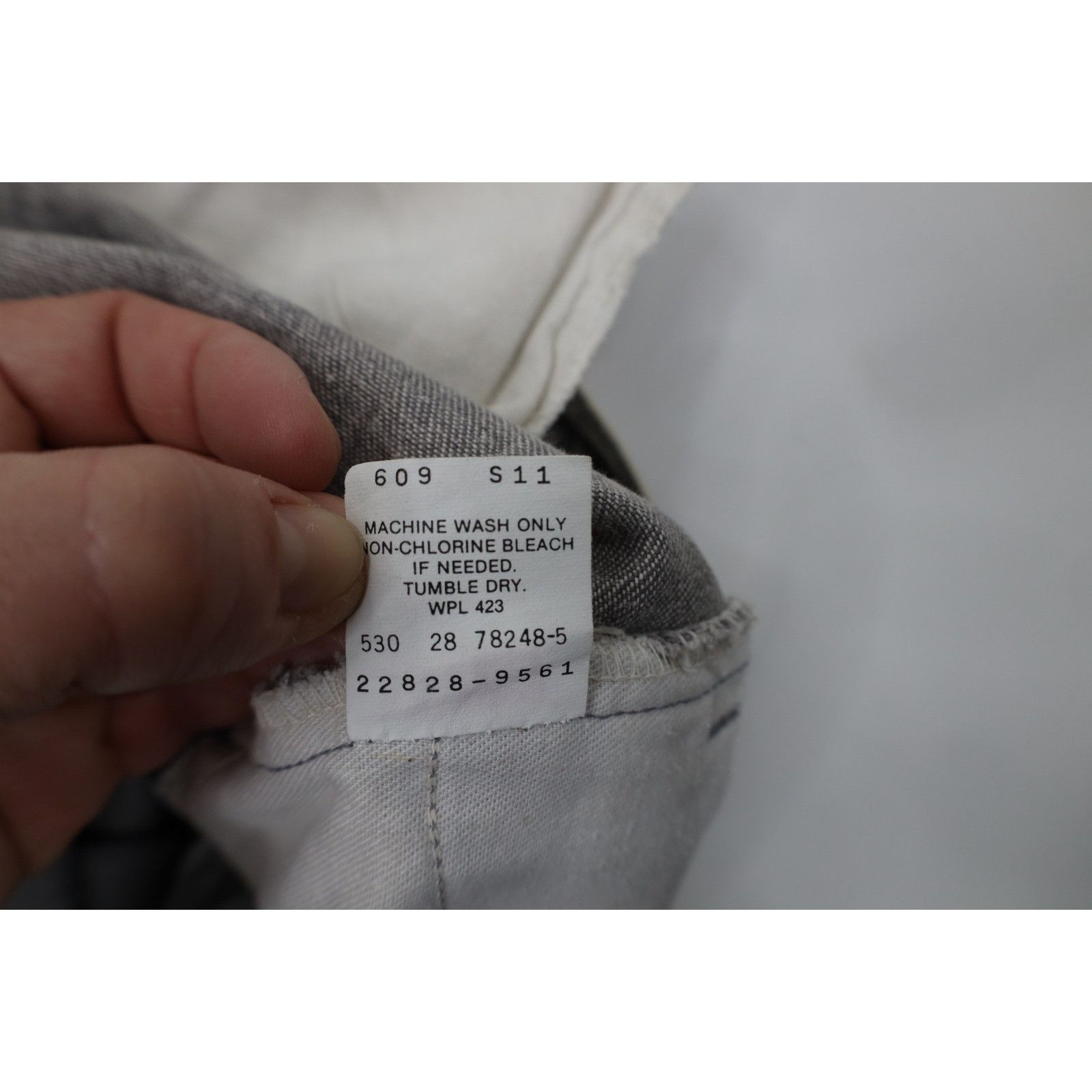 Levi's Deadstock Vintage 80s Levis Whitewashed Acid Wash Jeans Size US 31 - 9 Thumbnail