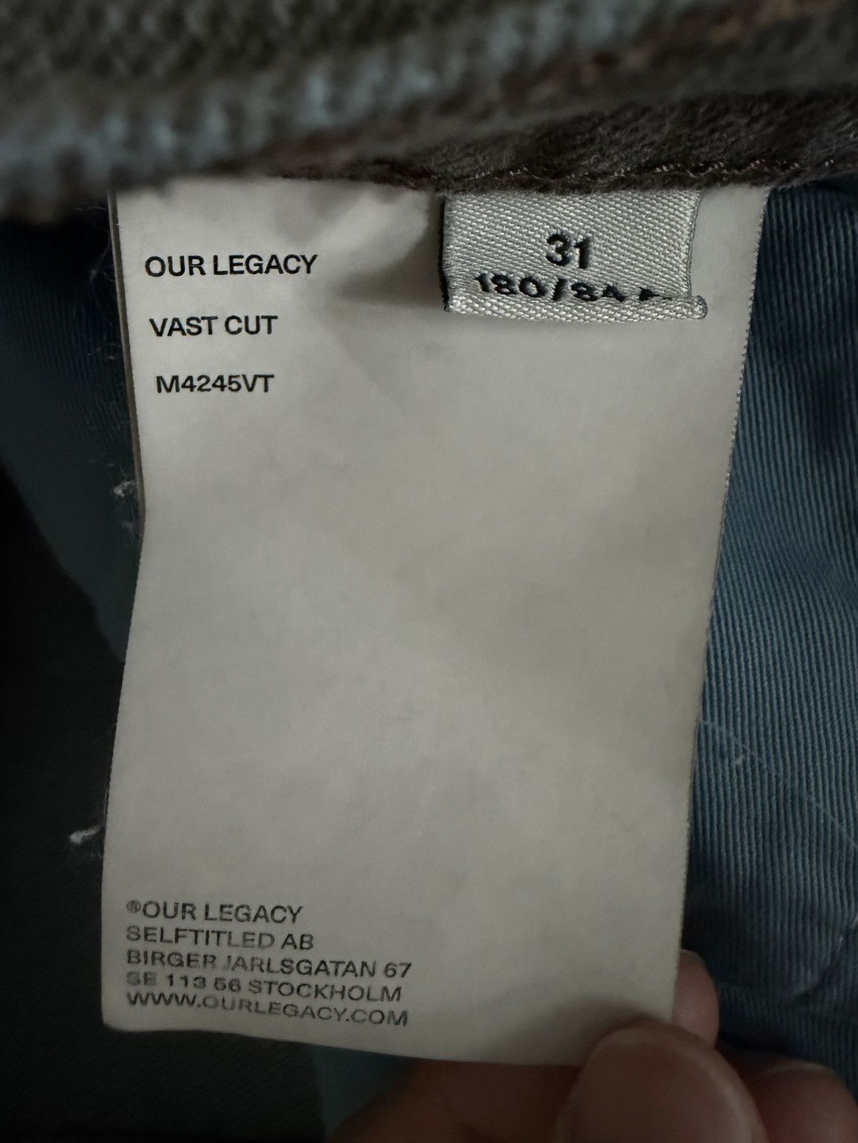 Our Legacy Our Legacy Vast Cut Size US 31 - 4 Thumbnail